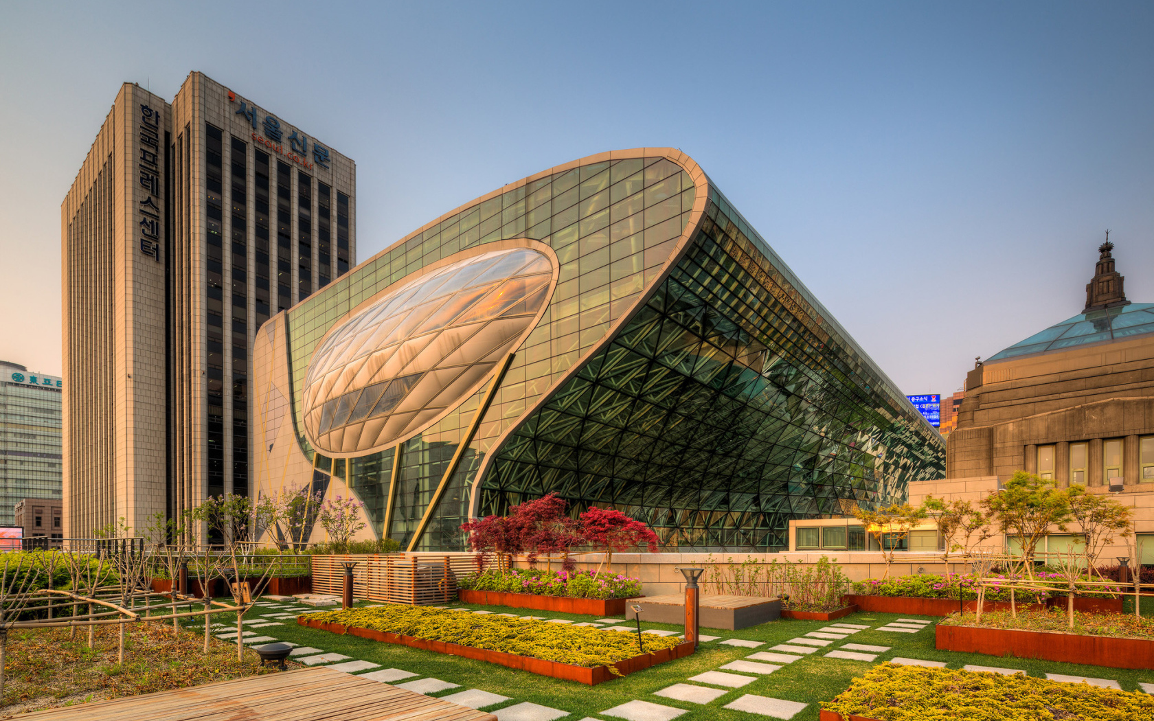 Корпус городской мэрии Seoul New City Hall, Южная Корея 