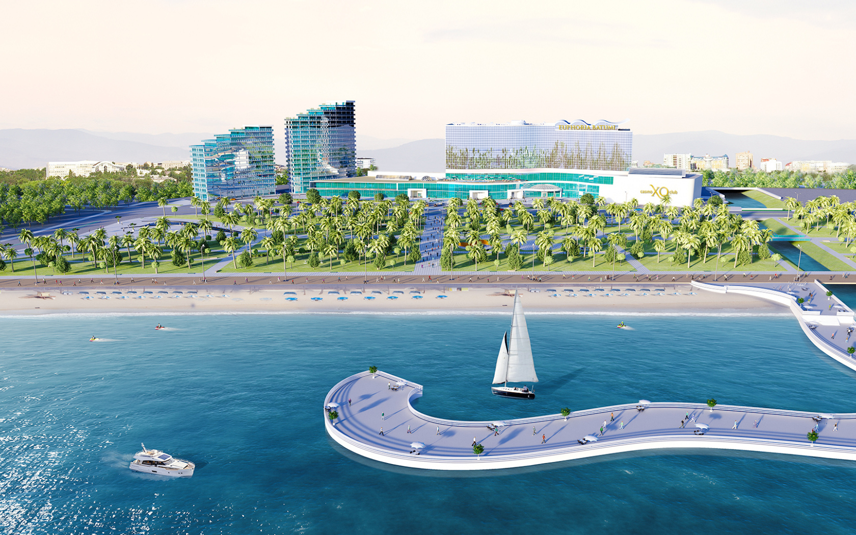 Отель Эйфория на побережье Черного моря Батуми 