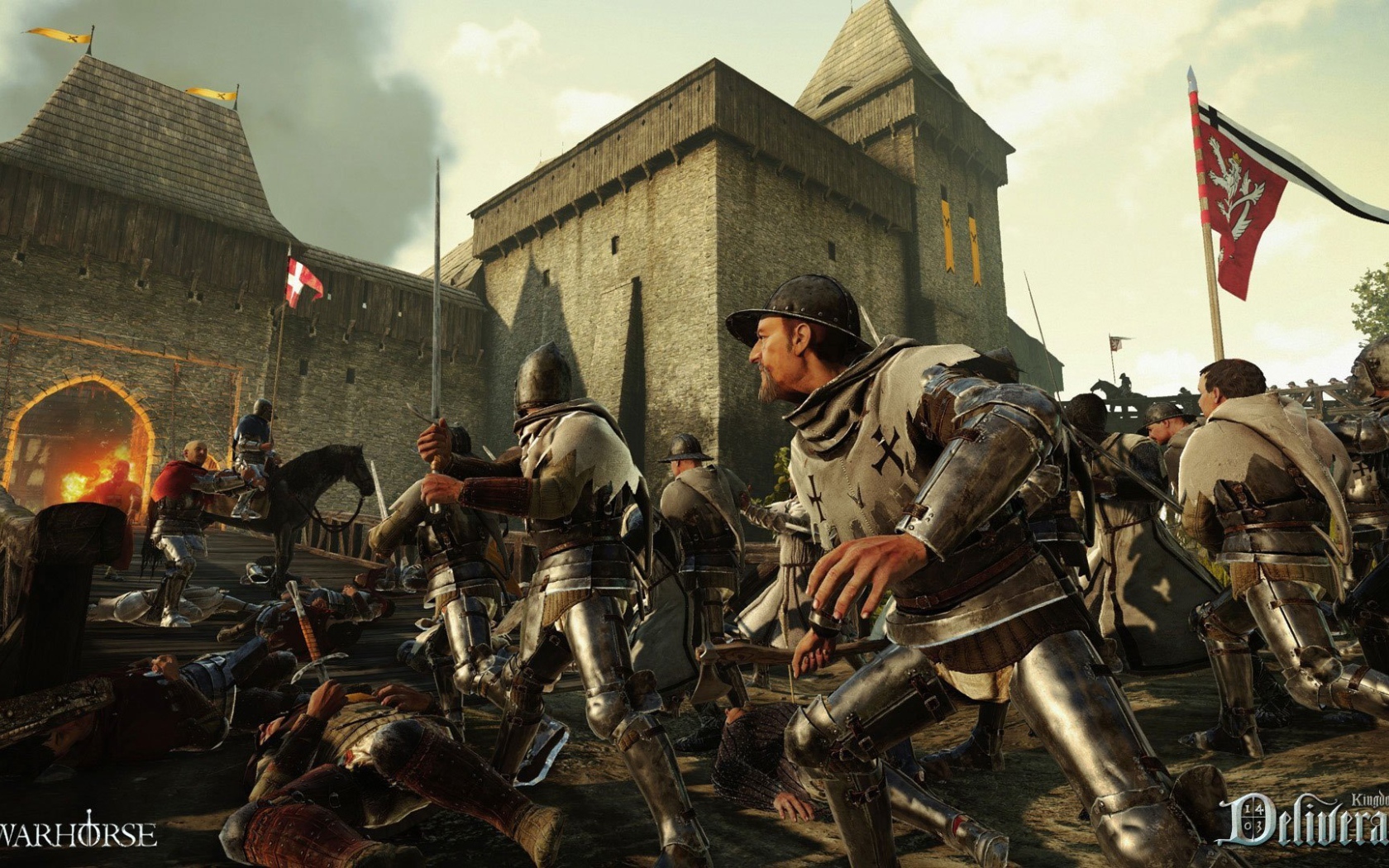 Атака на крепость игра Kingdom Come Deliverance 2017 