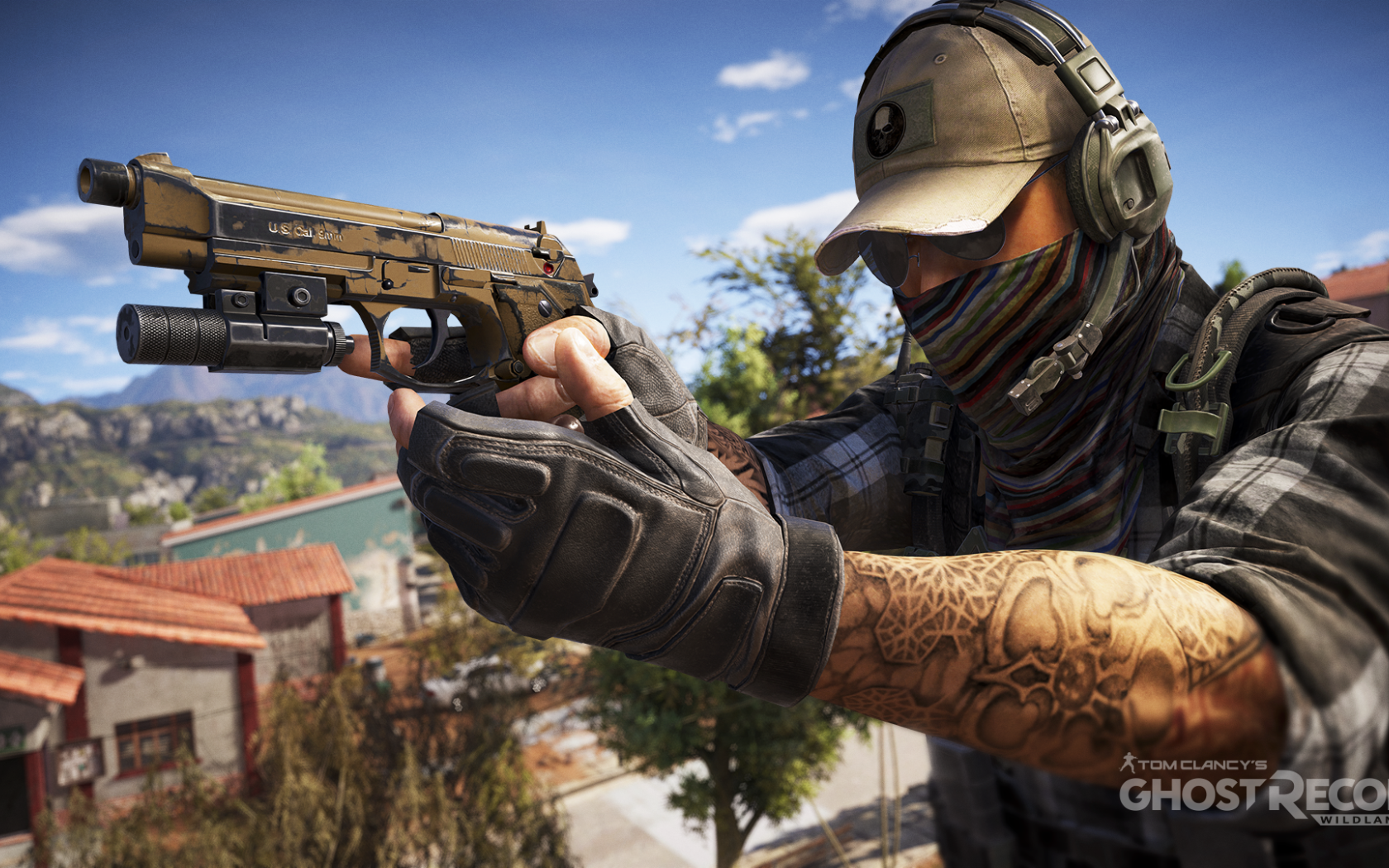 Парень с оружием персонаж игры Tom Clancy's Ghost Recon Wildlands 