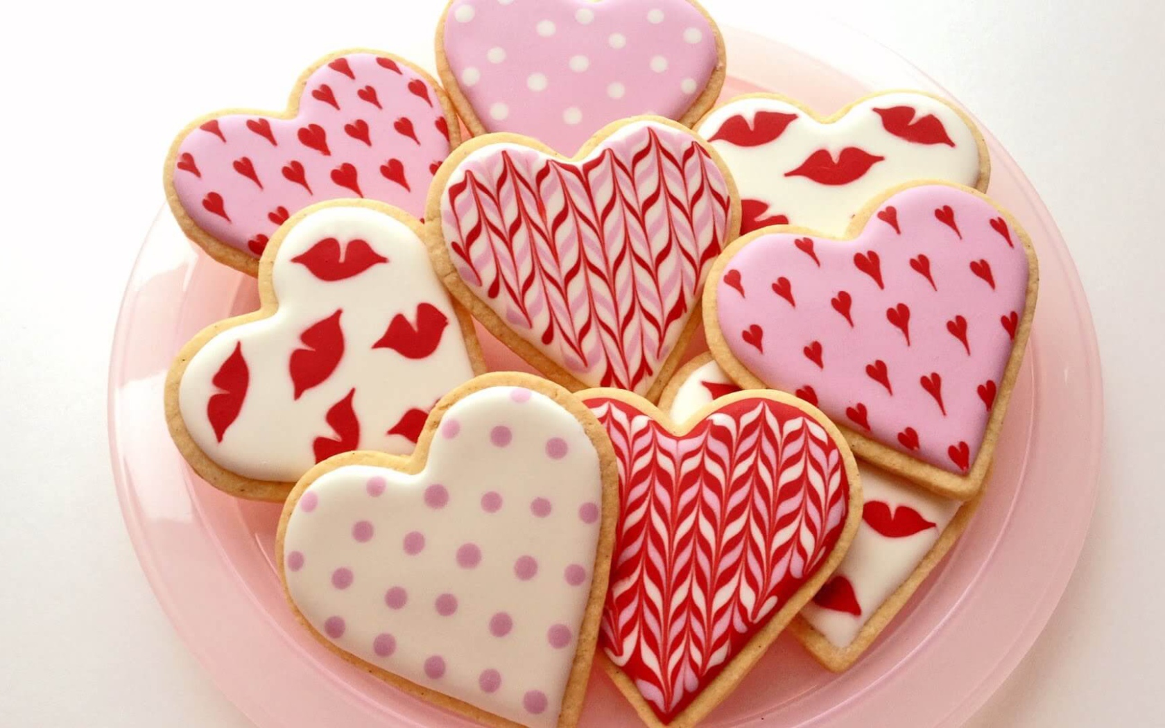 Печенье Валентинки на 14 февраля 