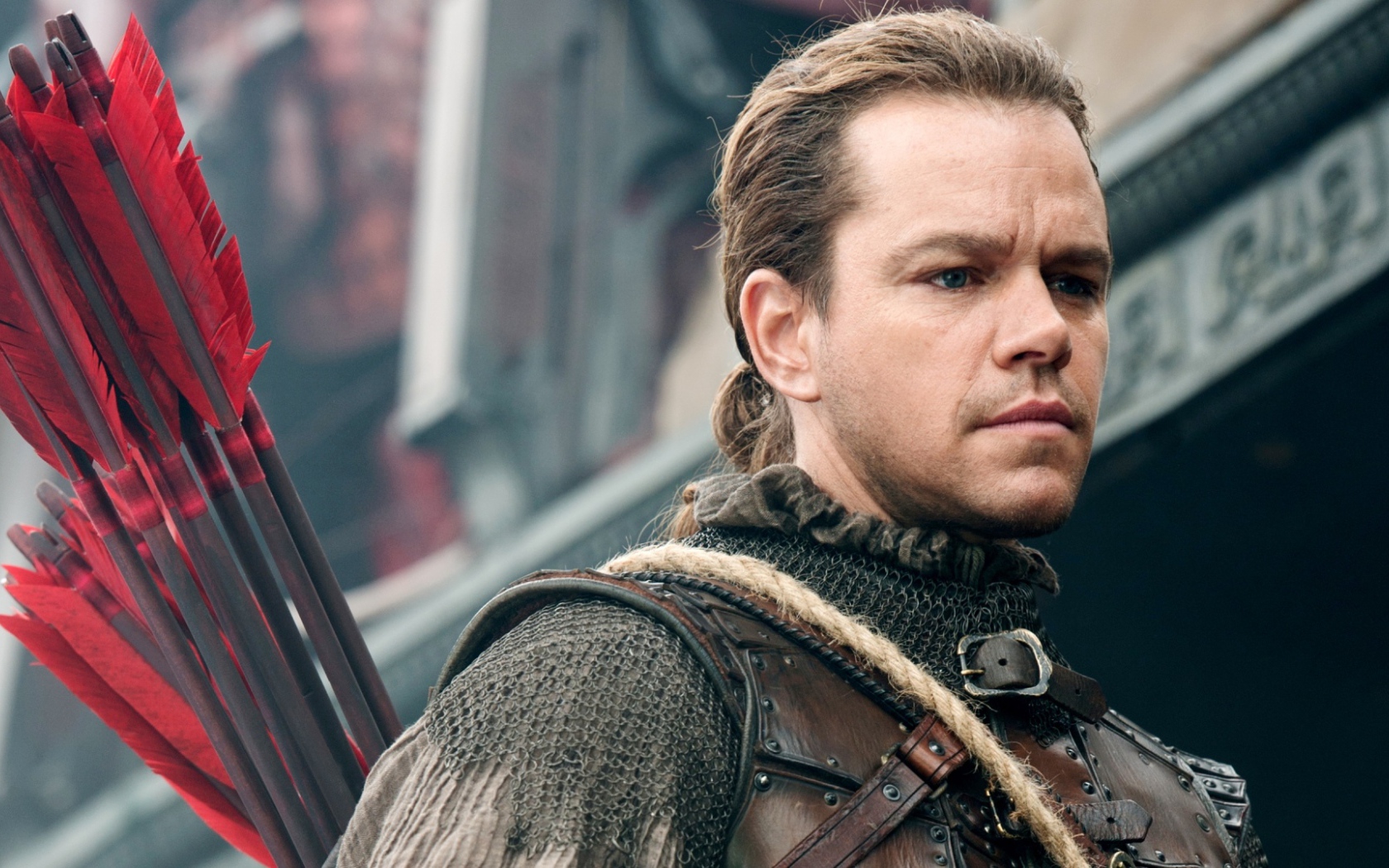 Актер Мэтт Дэймон в фильме Великая стена 2017 