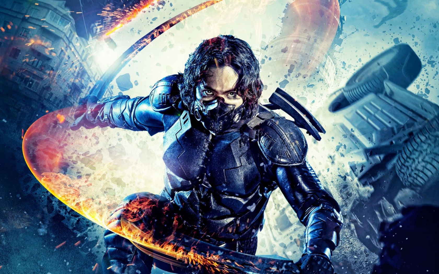 Актер Санжар Мадиев. Персонаж Хан - Человек-ветер фильм Защитники 2017 