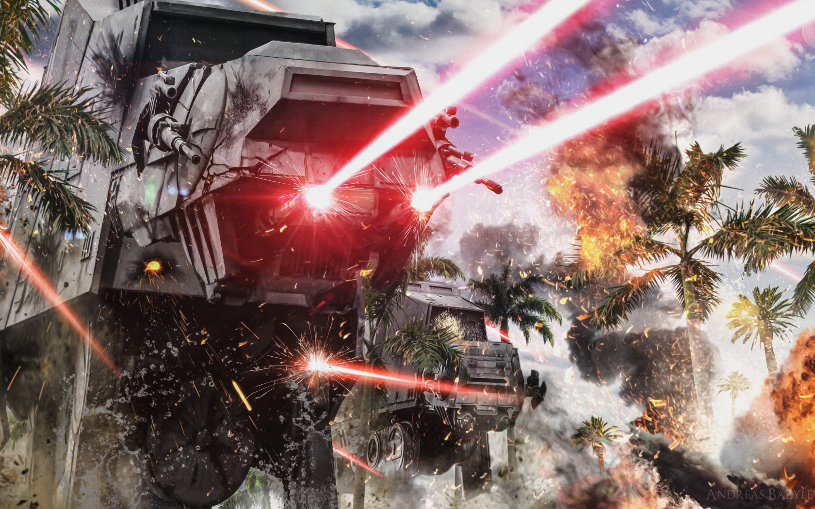 Боевая машина AT-AT фильм Изгой-один. Звёздные войны Истории 