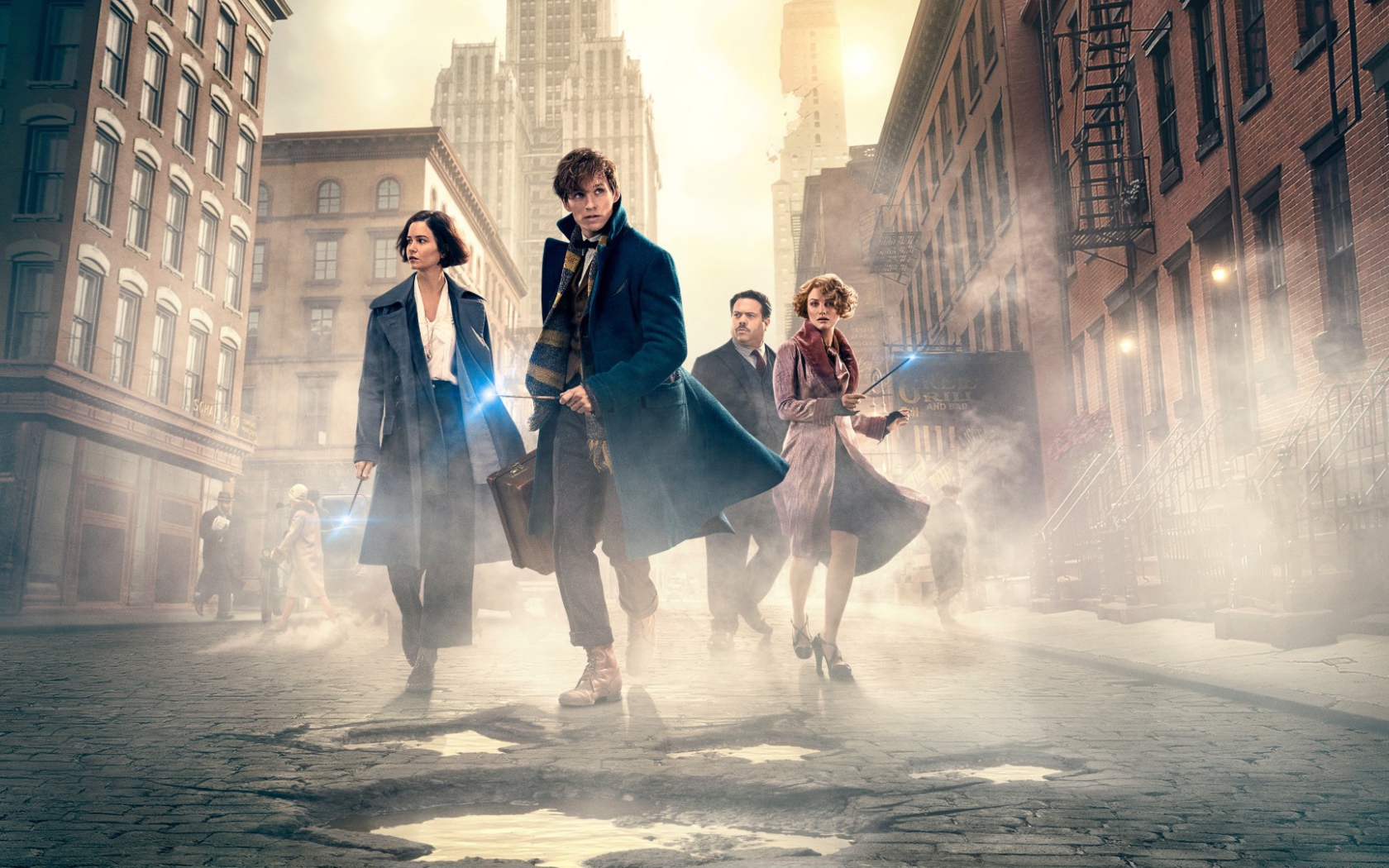 Герои Фантастические твари и где они обитают в городе 