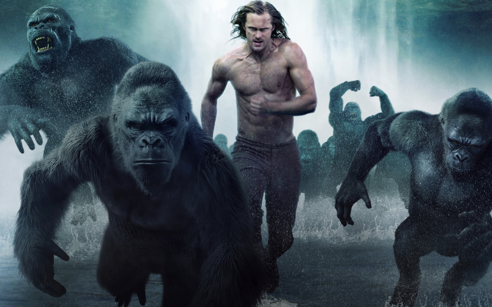 Тарзан  и гориллы фильм Тарзан. Легенда 