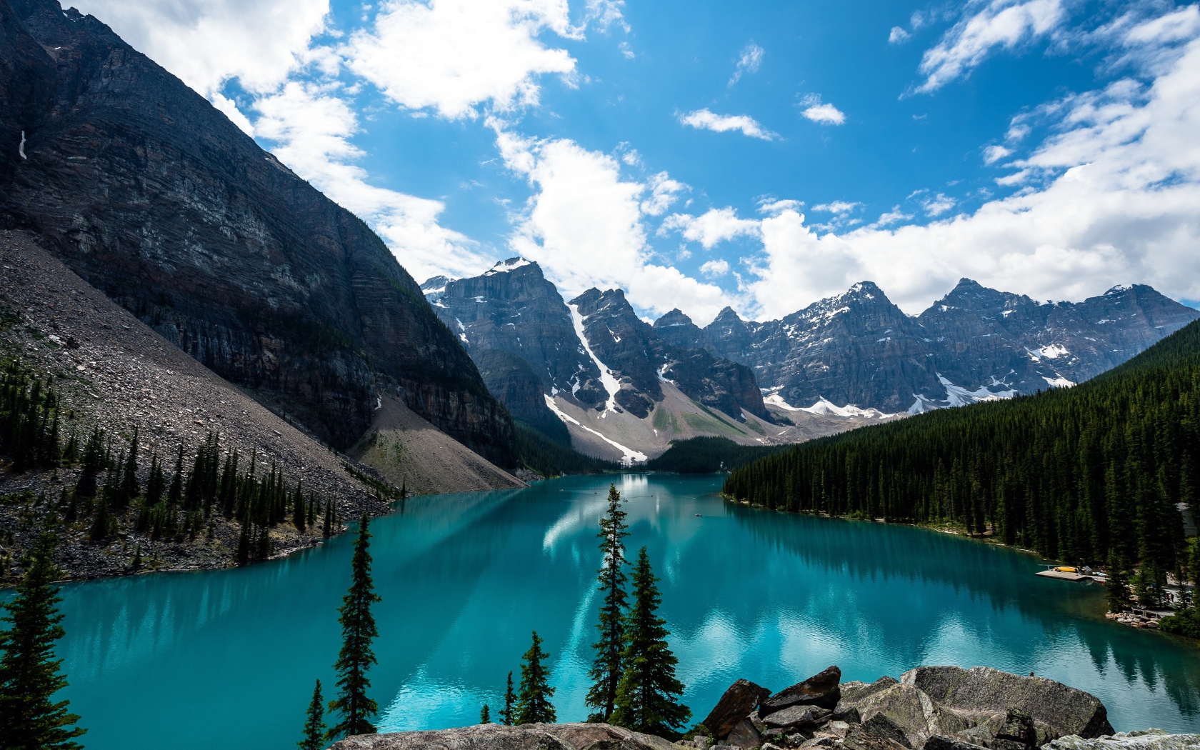 Ледниковое озеро Морейн, Канада 