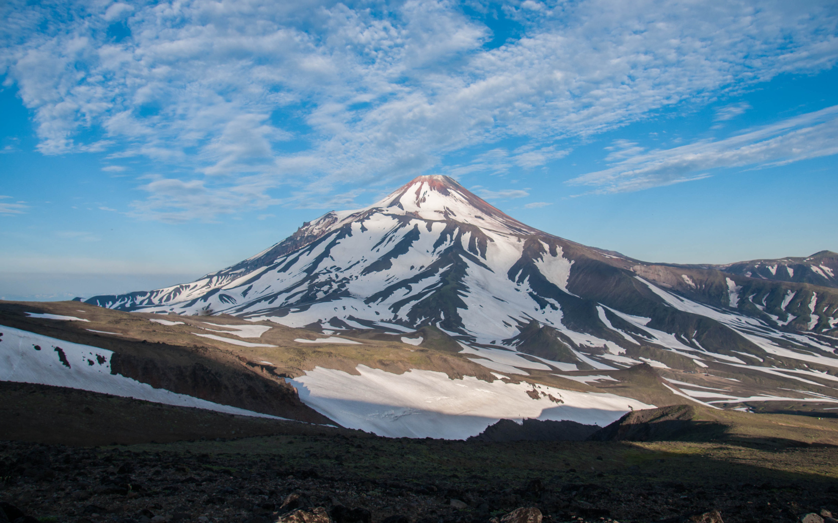 Вулкан Авачинская сопка, Камчатка  
