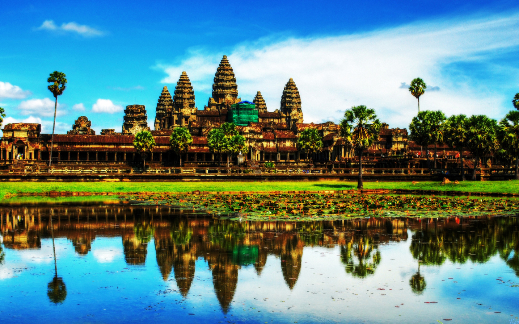 Ancient beauty of the temple of Angkor Wat