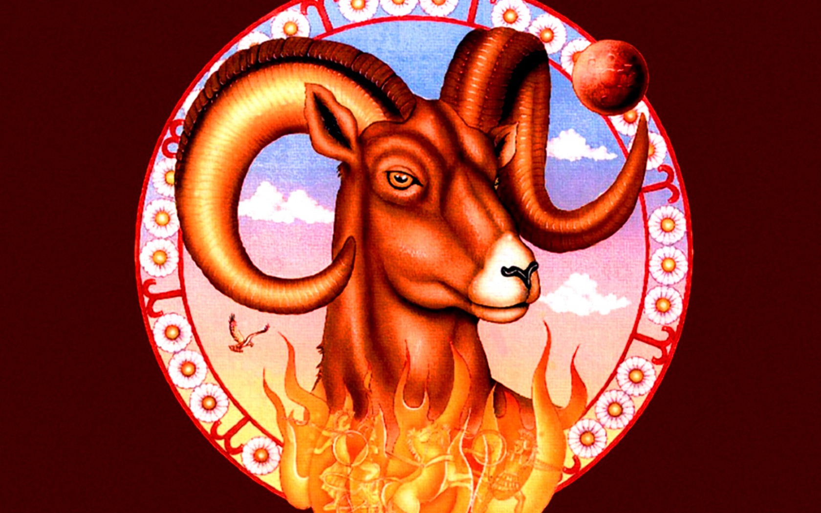 Знак зодиака Овен рисунок 