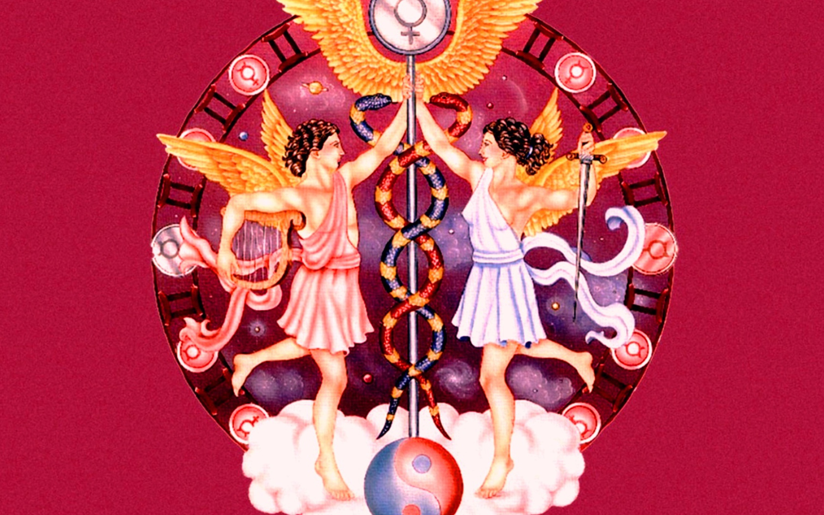 Знак зодиака Близнецы рисунок 