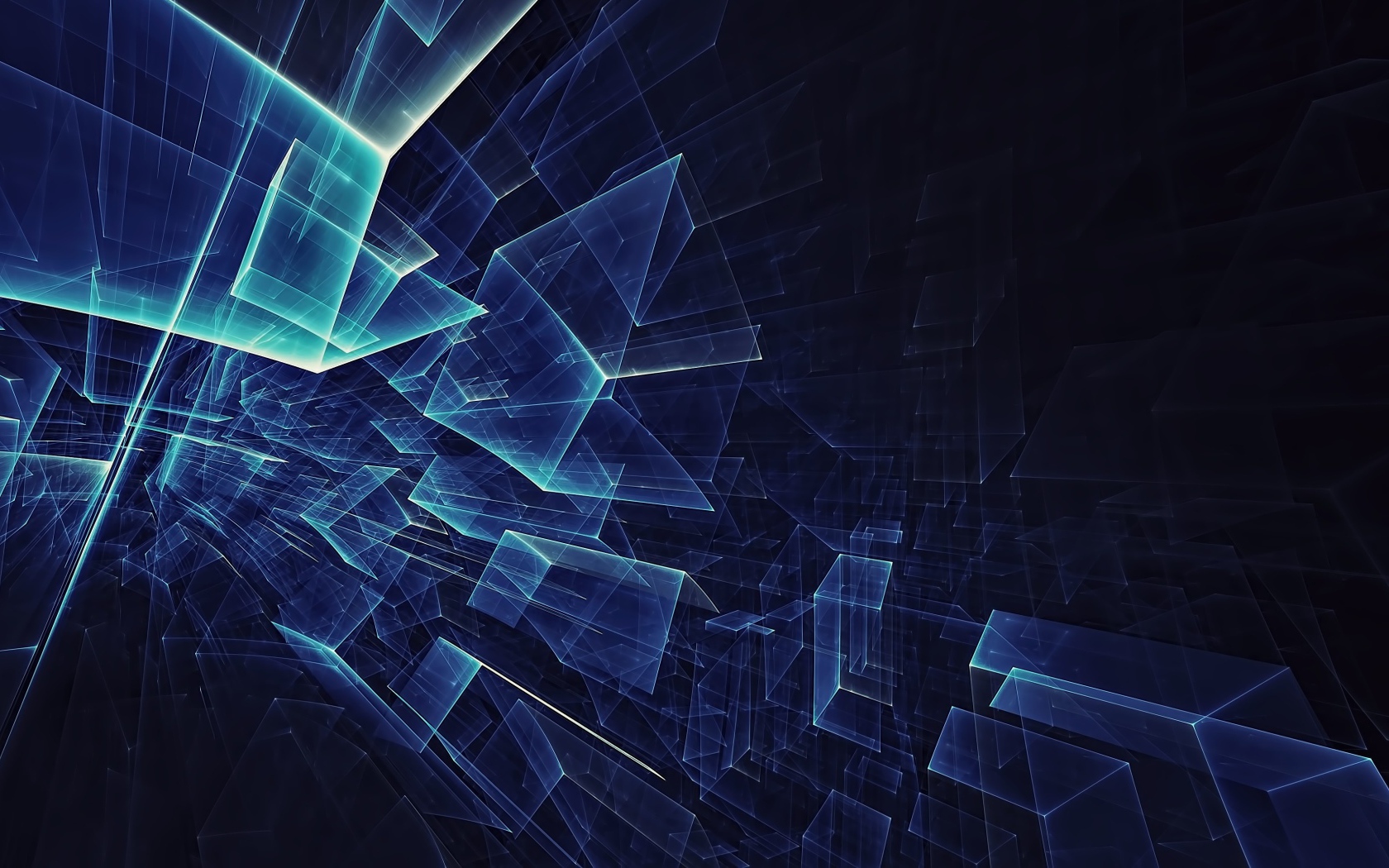 Абстрактные геометрические прозрачные фигуры