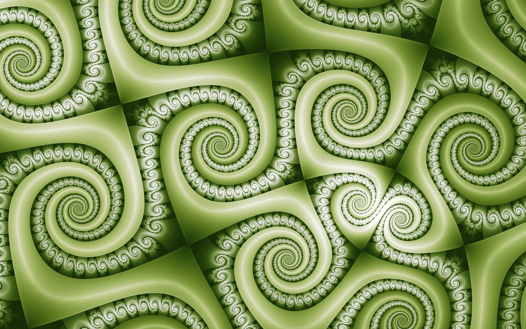 Абстрактный спиральный зеленый рисунок 