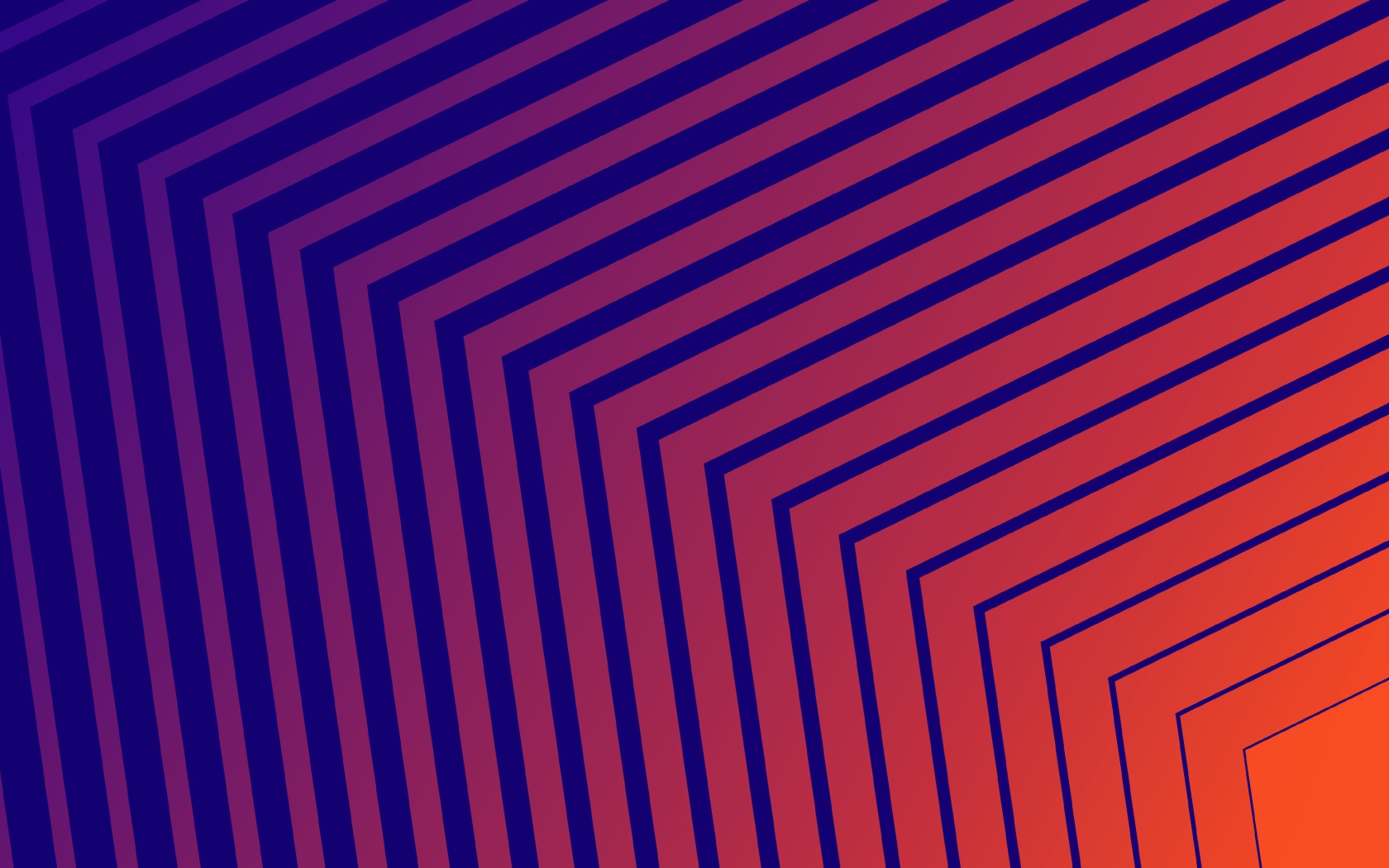 Разные голубые и оранжевые линии 3д графика