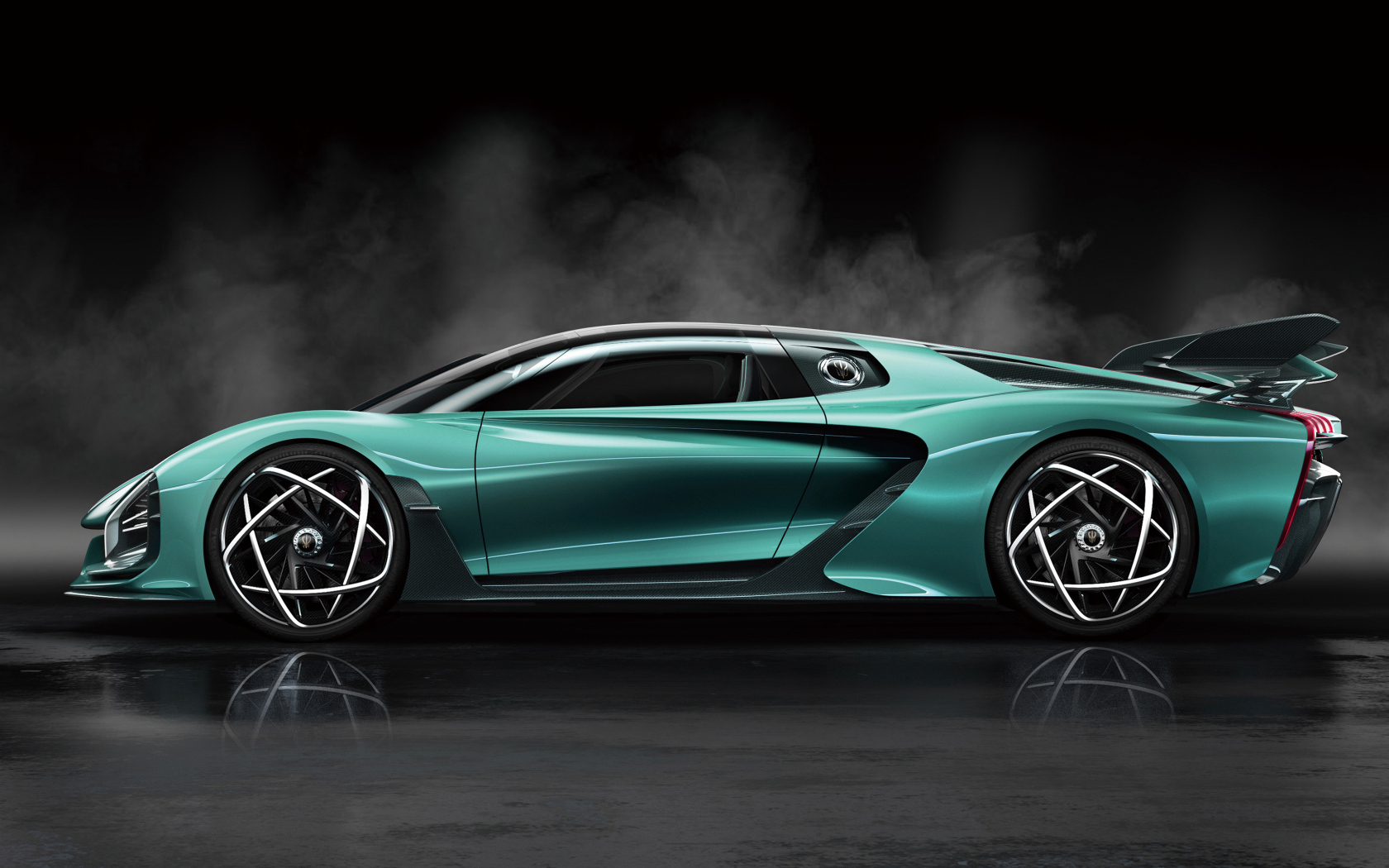 Быстрый автомобиль Hongqi S9 2020 года вид сбоку 