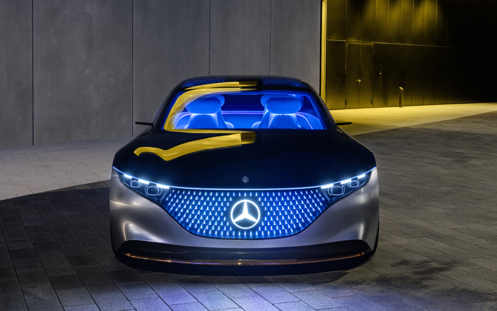Электрический автомобиль Mercedes-Benz Vision EQS 2019 года 