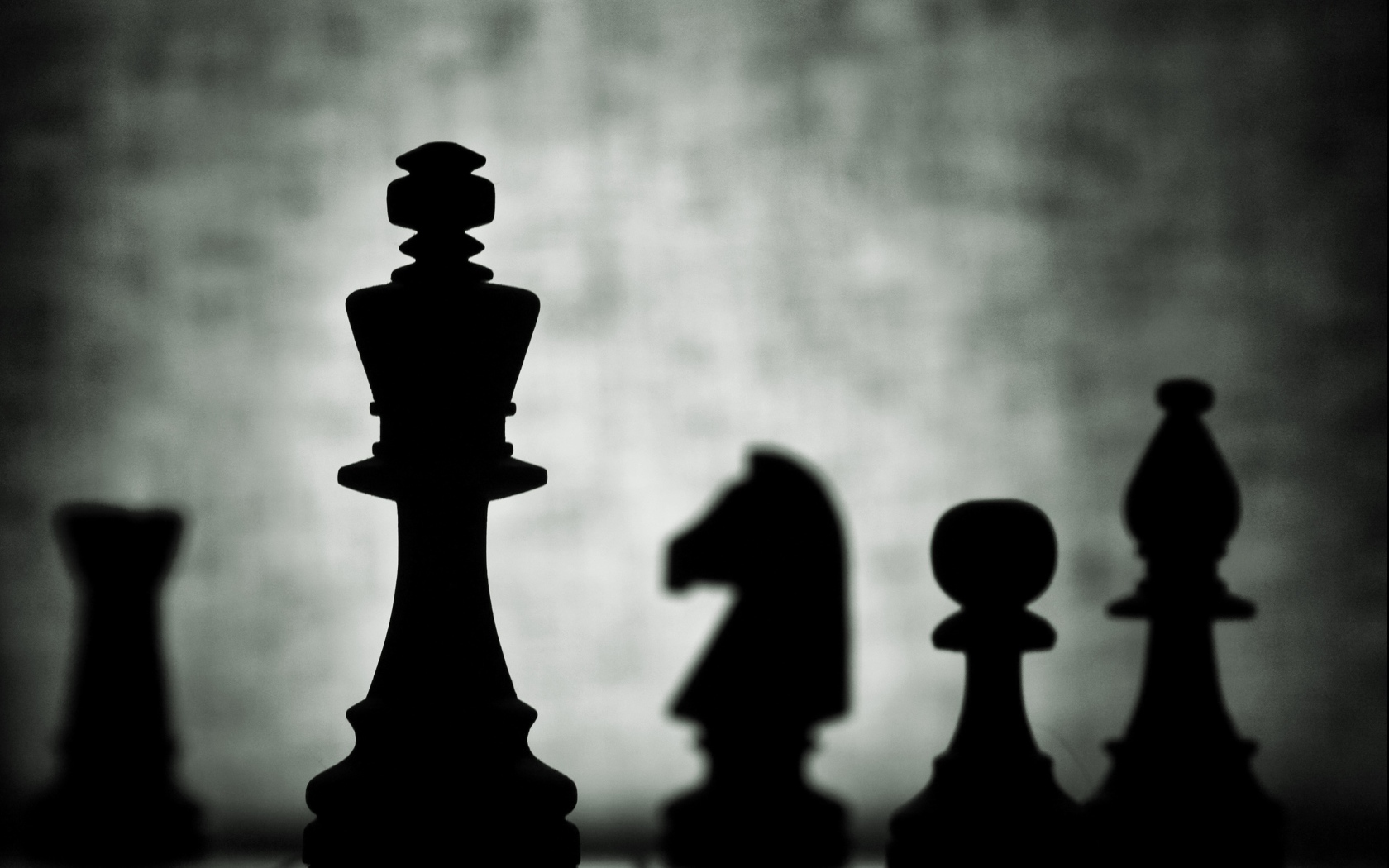 Силуэты шахмат на доске