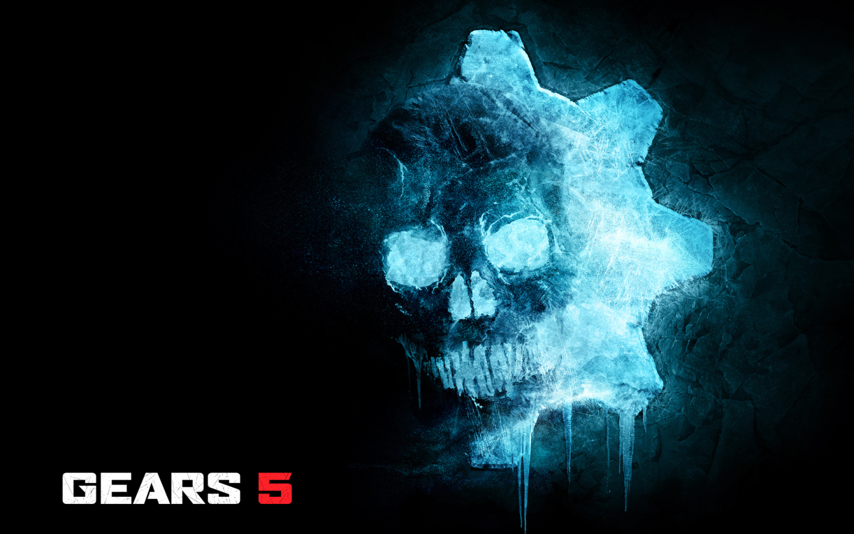 Постер с черепом на черном фоне видеоигра Gears 5, 2019