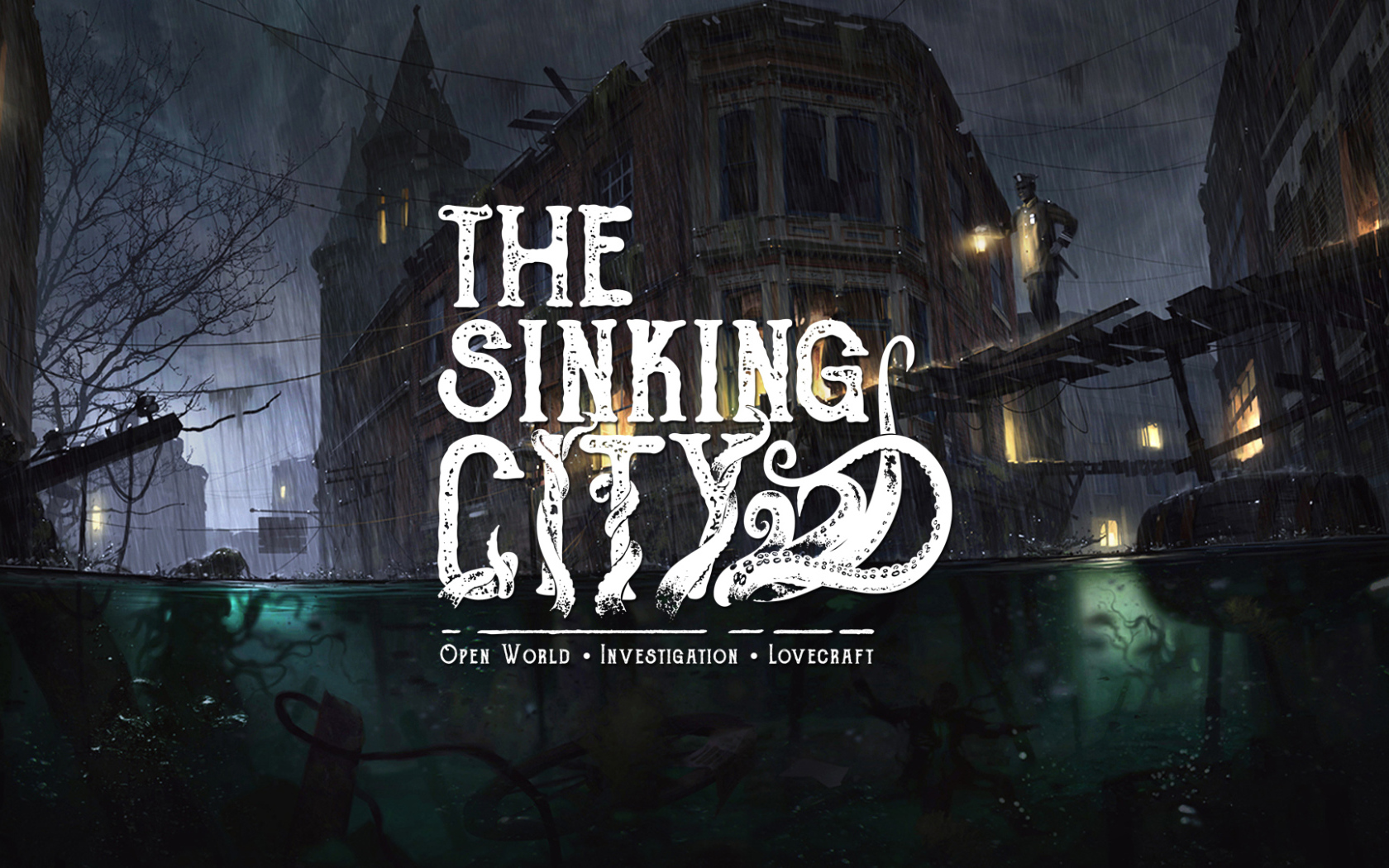 Постер новой компьютерной игры The Sinking City, 2019