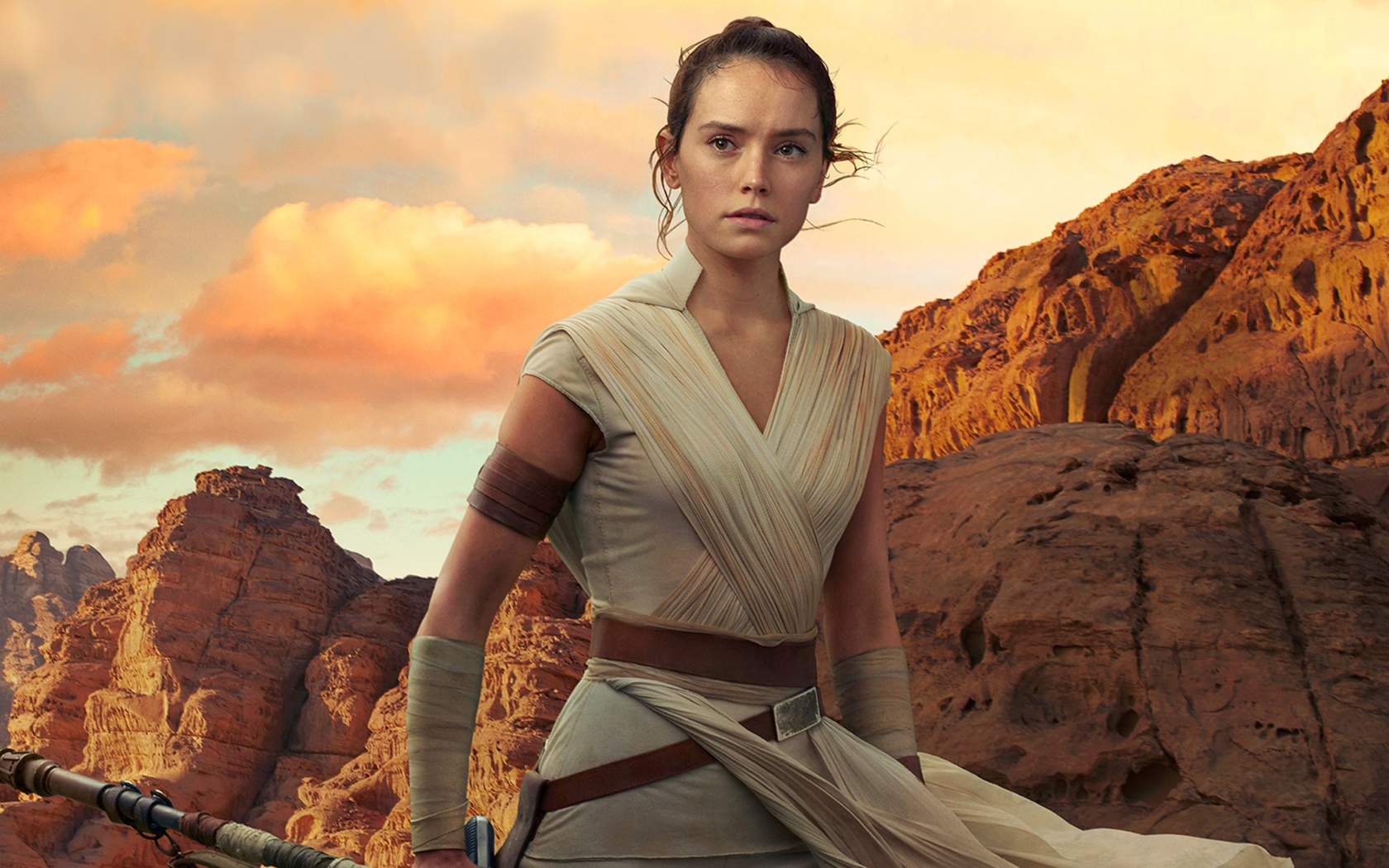 Актриса Дейзи Ридли в фильме Звёздные войны: Эпизод IX, 2019 года