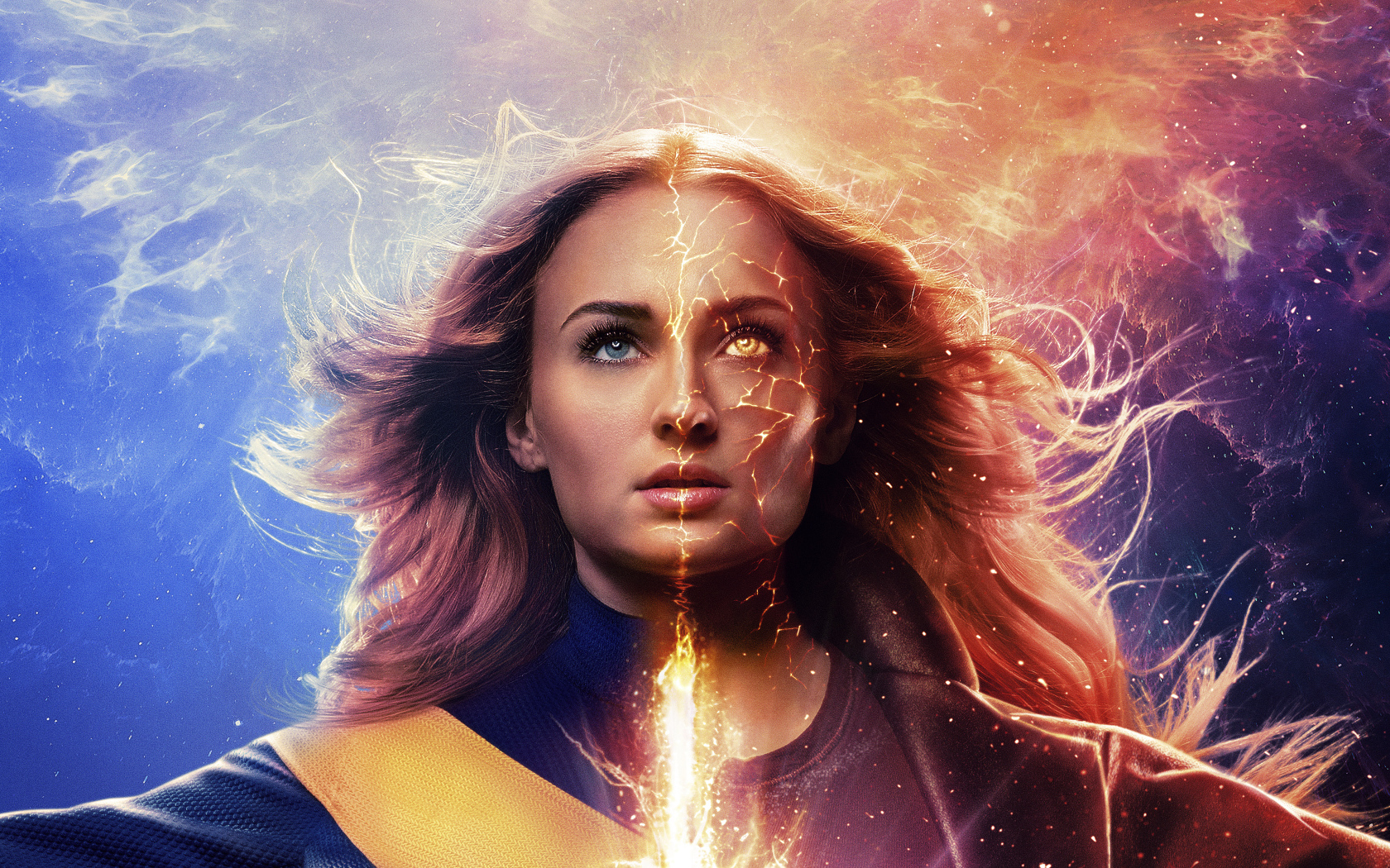 Актриса Софи Тернер в фильме Люди Икс: Тёмный Феникс, 2019 года