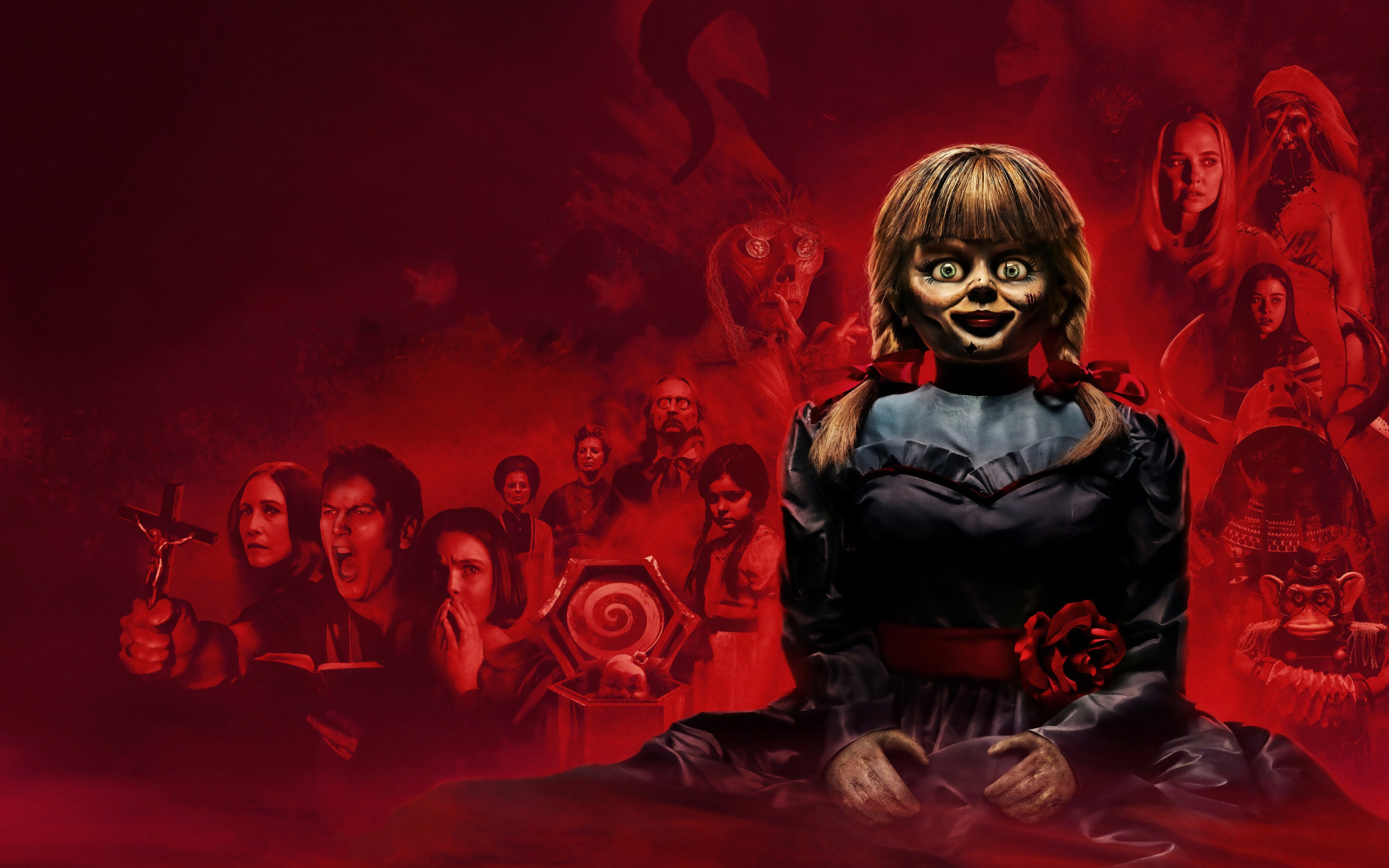 Постер нового фильма Проклятие Аннабель 3, 2019 года