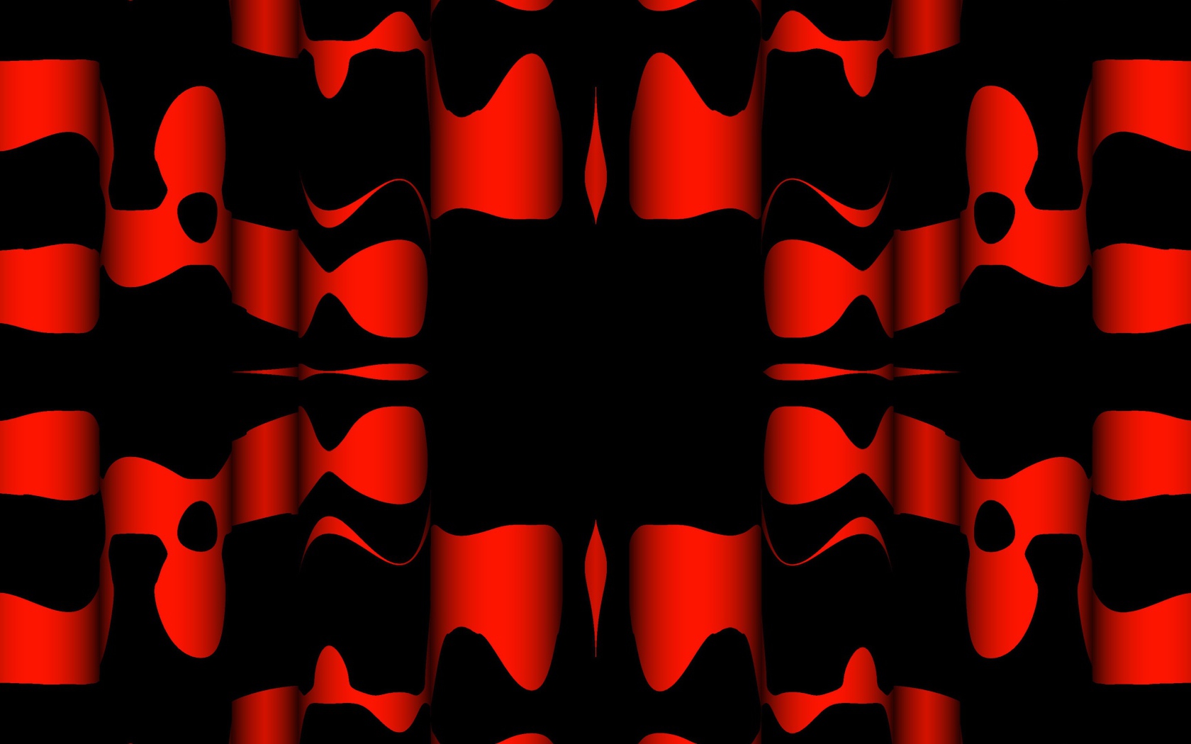 Черные и красные узоры крупным планом
