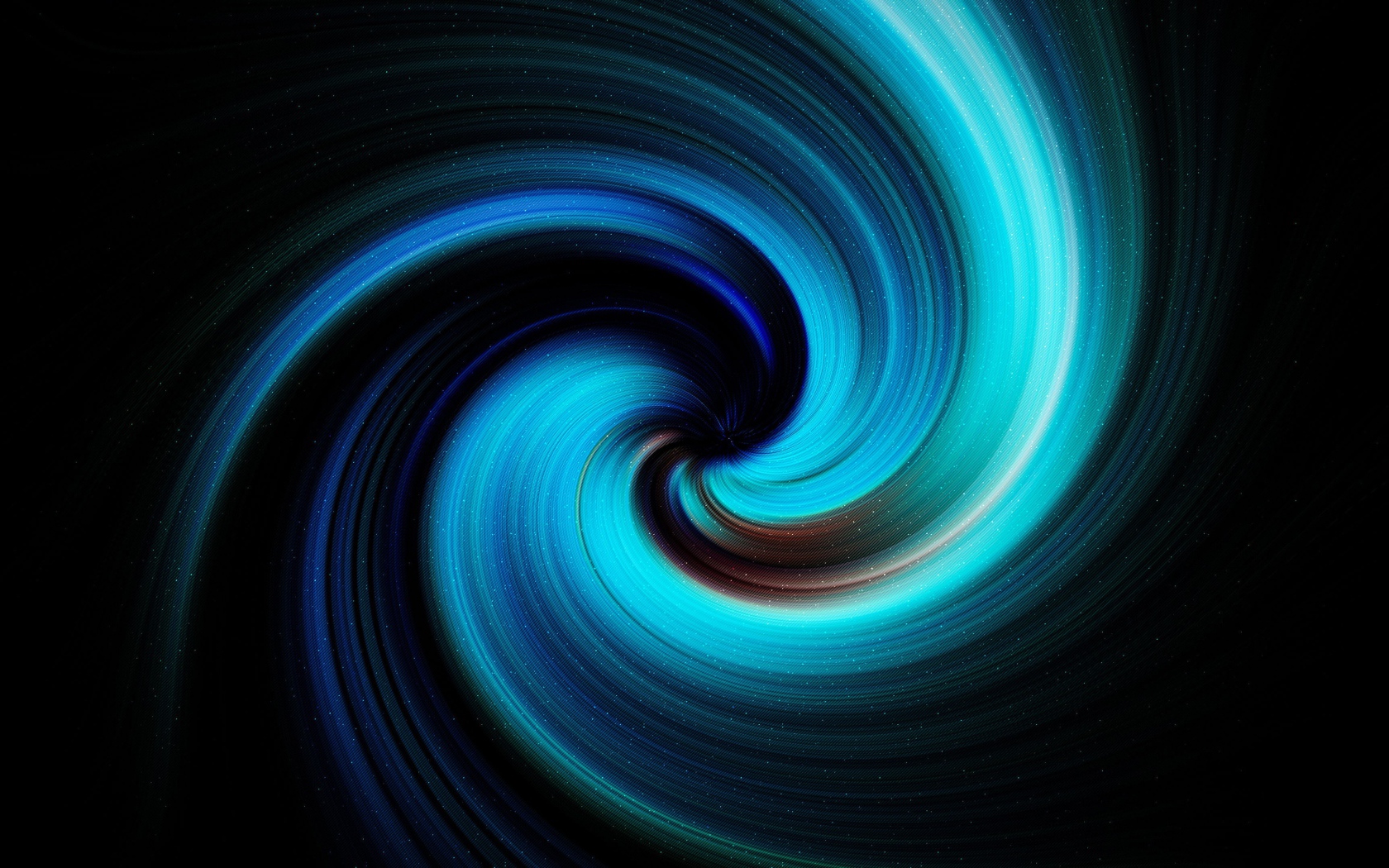 Neon spiral on a black background