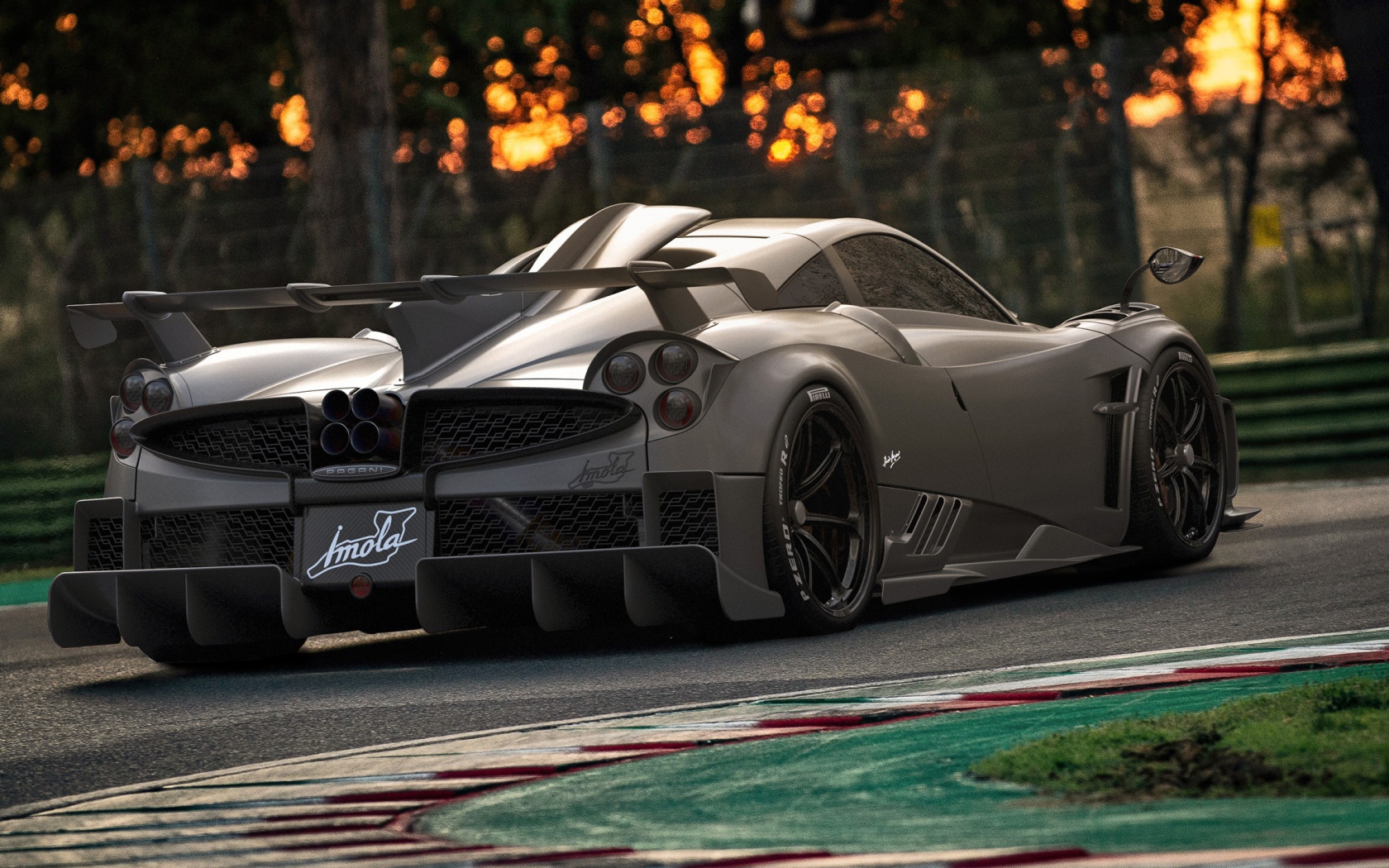 Автомобиль Pagani Imola 2020 года вид сзади