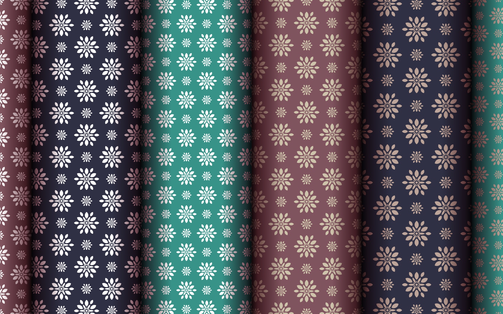 Разноцветные обои с цветами, фон 