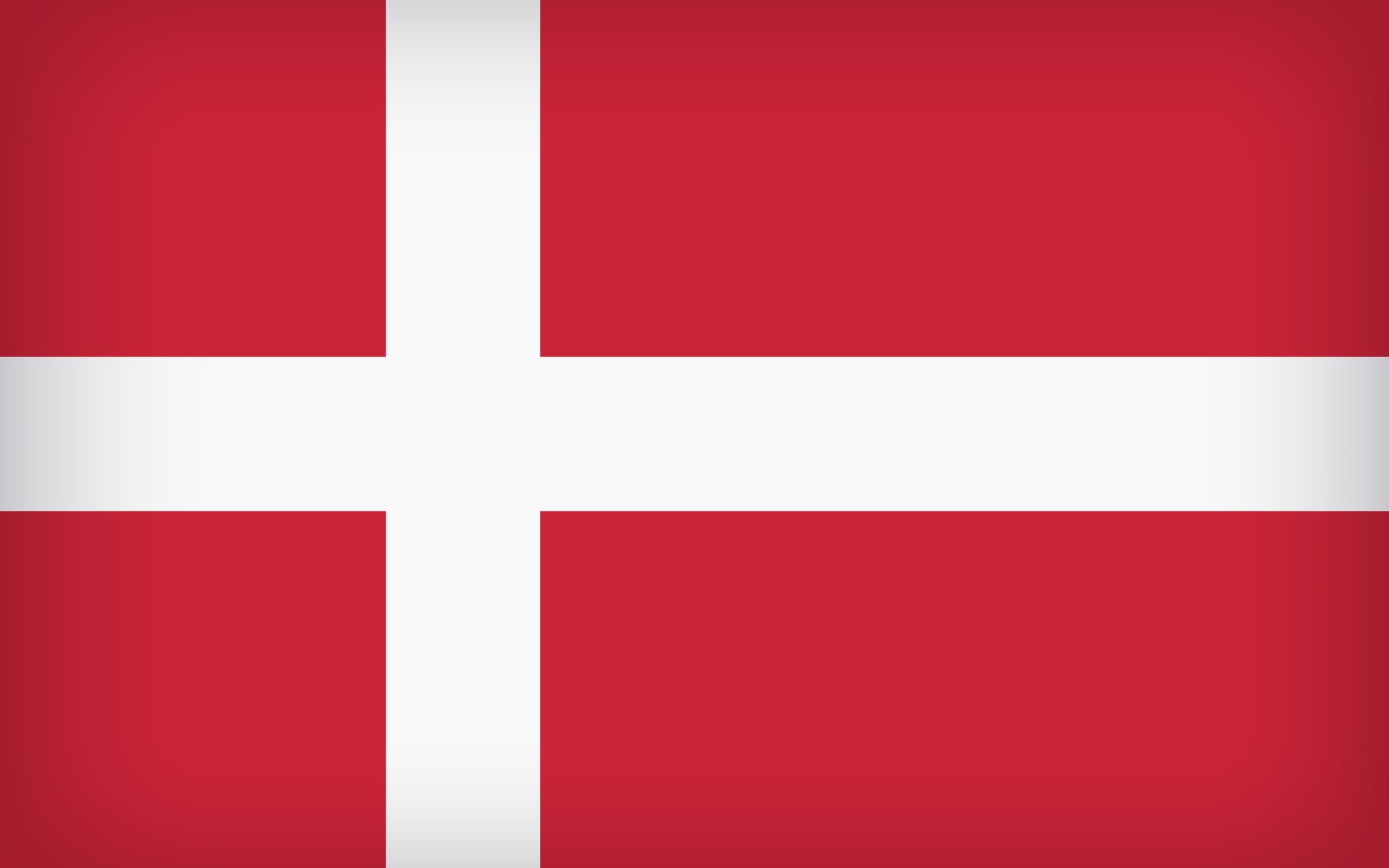 Красно -  белый флаг Дании 