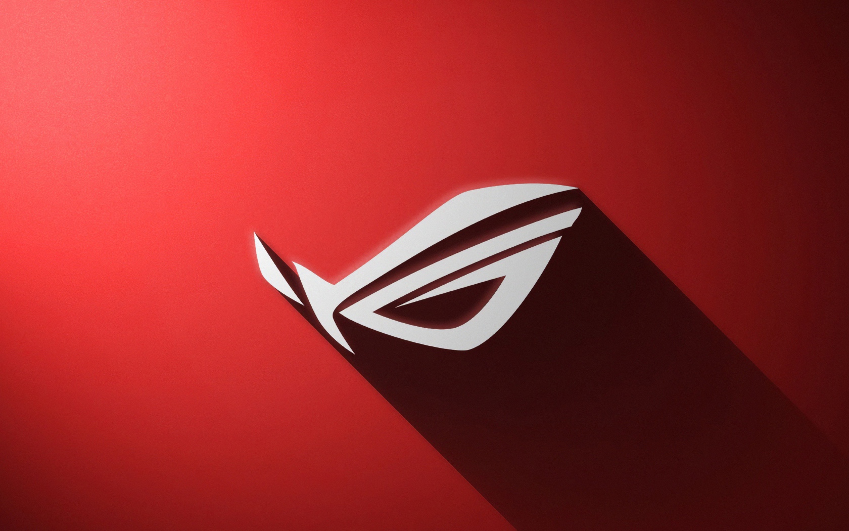 Логотип ASUS ROG  на красном фоне
