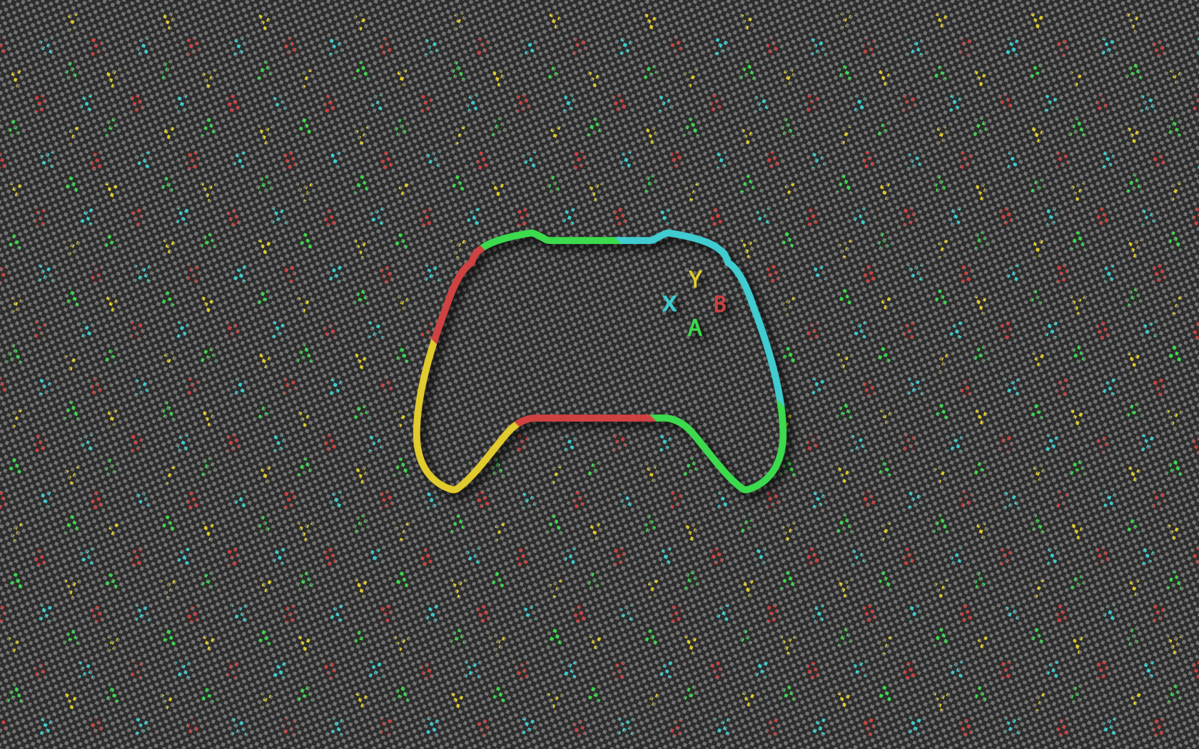 Нарисованный Xbox  контроллер 