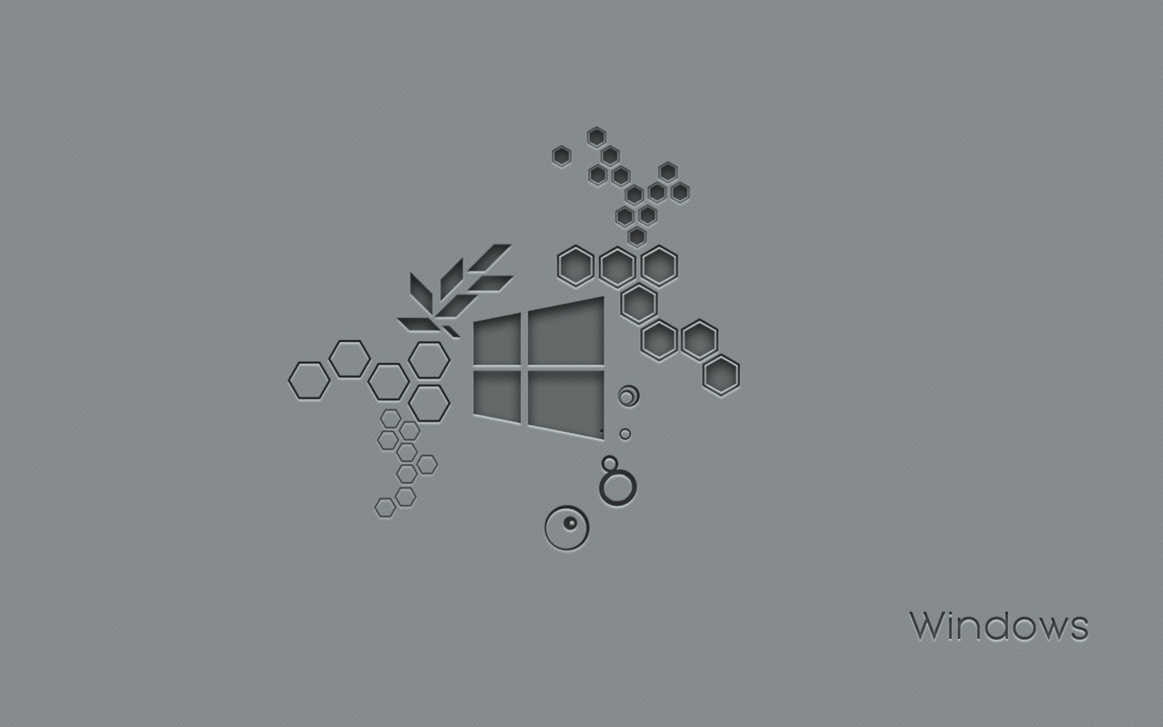 Значок Windows 10 на сером фоне 