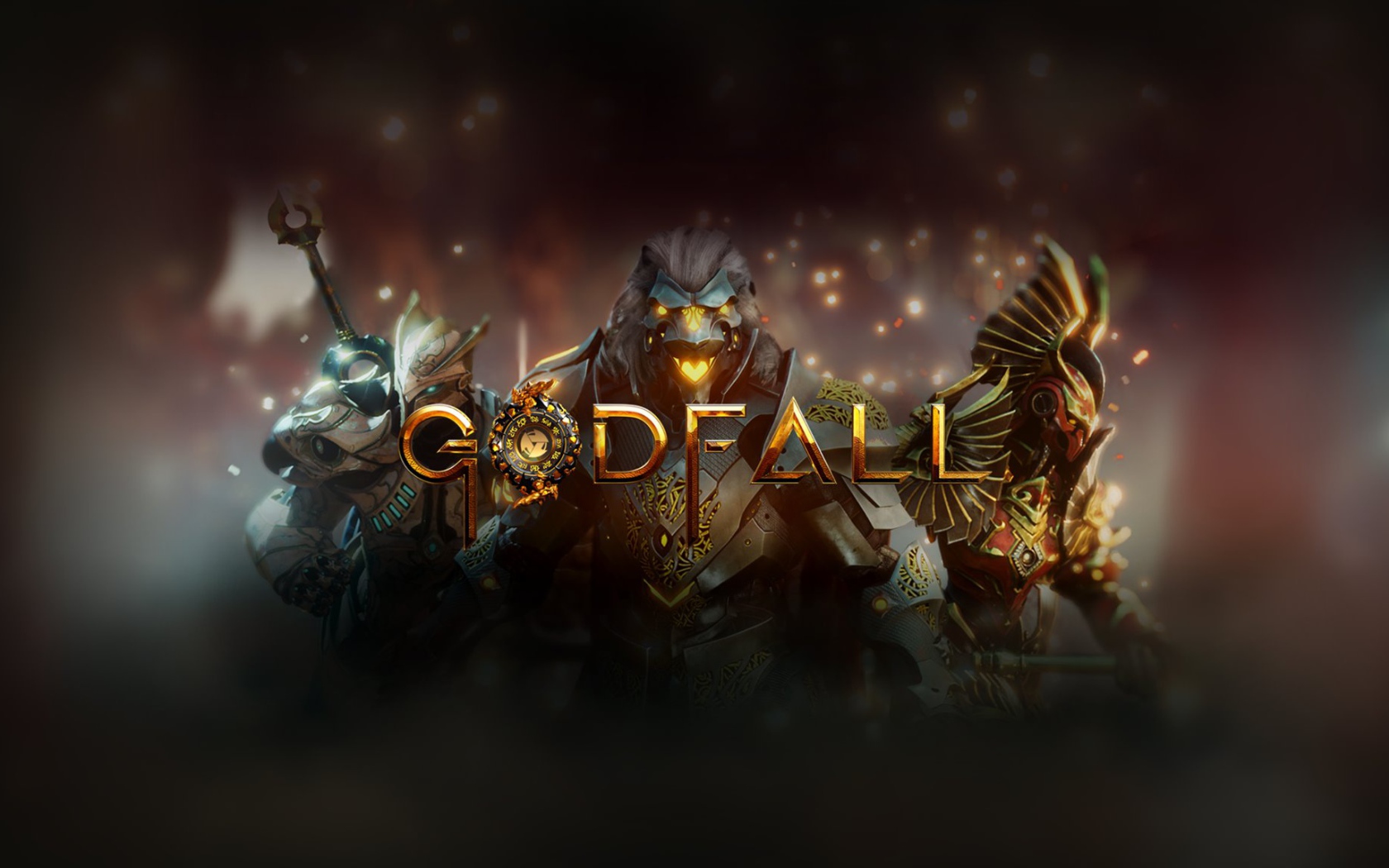 Постер с логотипом компьютерной игры Godfall, 2020