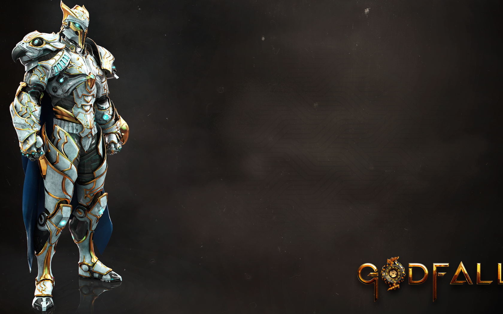 Воин в доспехах компьютерная игра Godfall, 2020