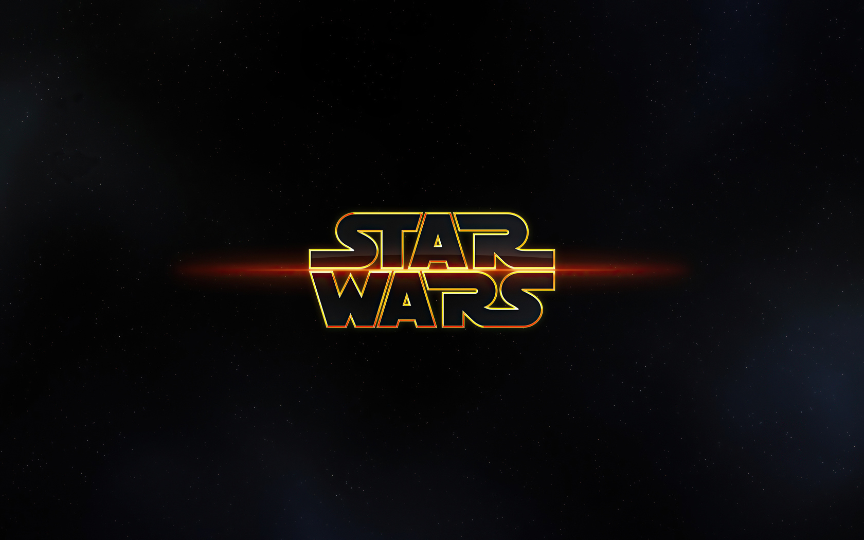 Логотип Звездные войны на фоне неба