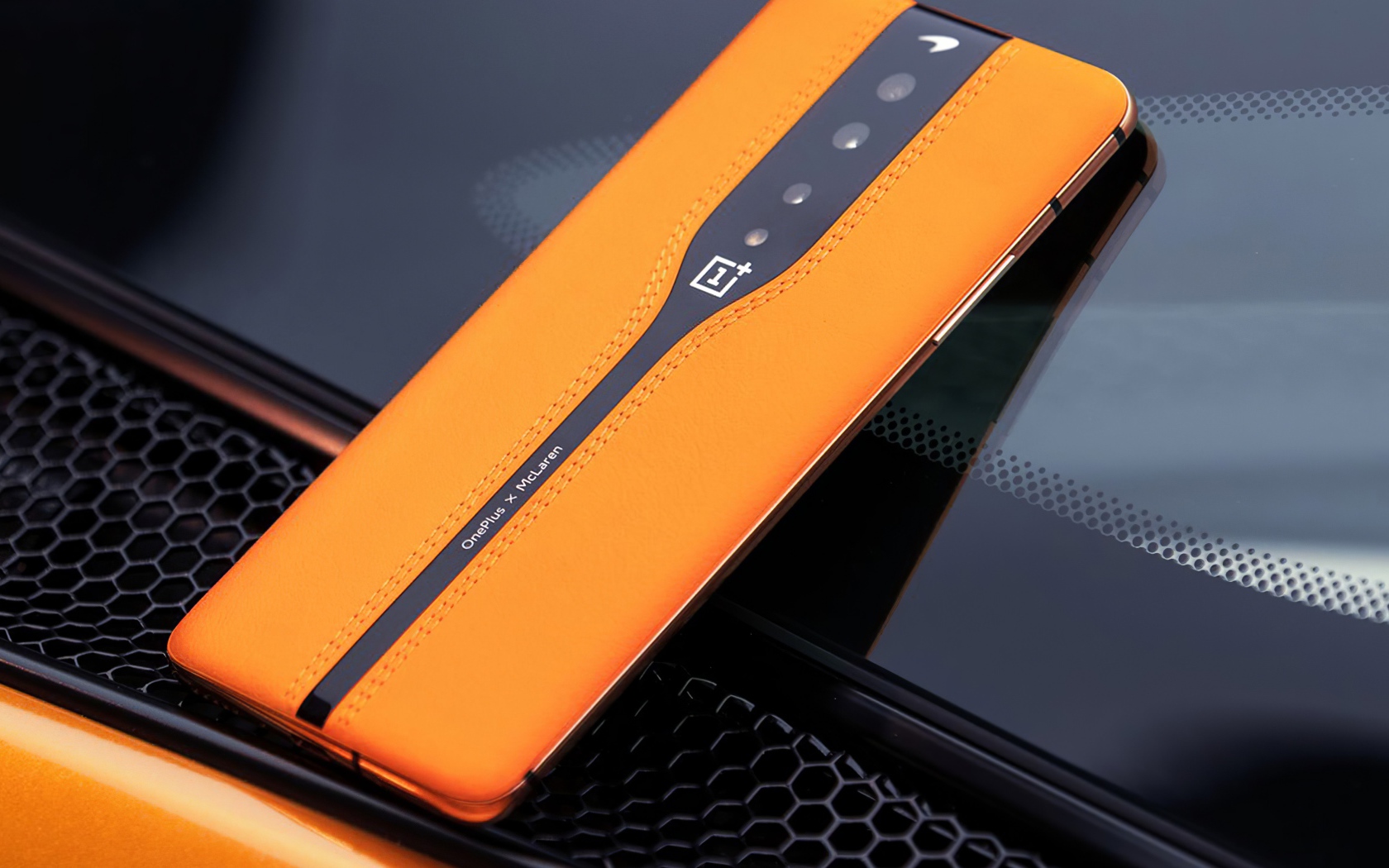 Slim new orange OnePlus Concept One smartphone, 2020