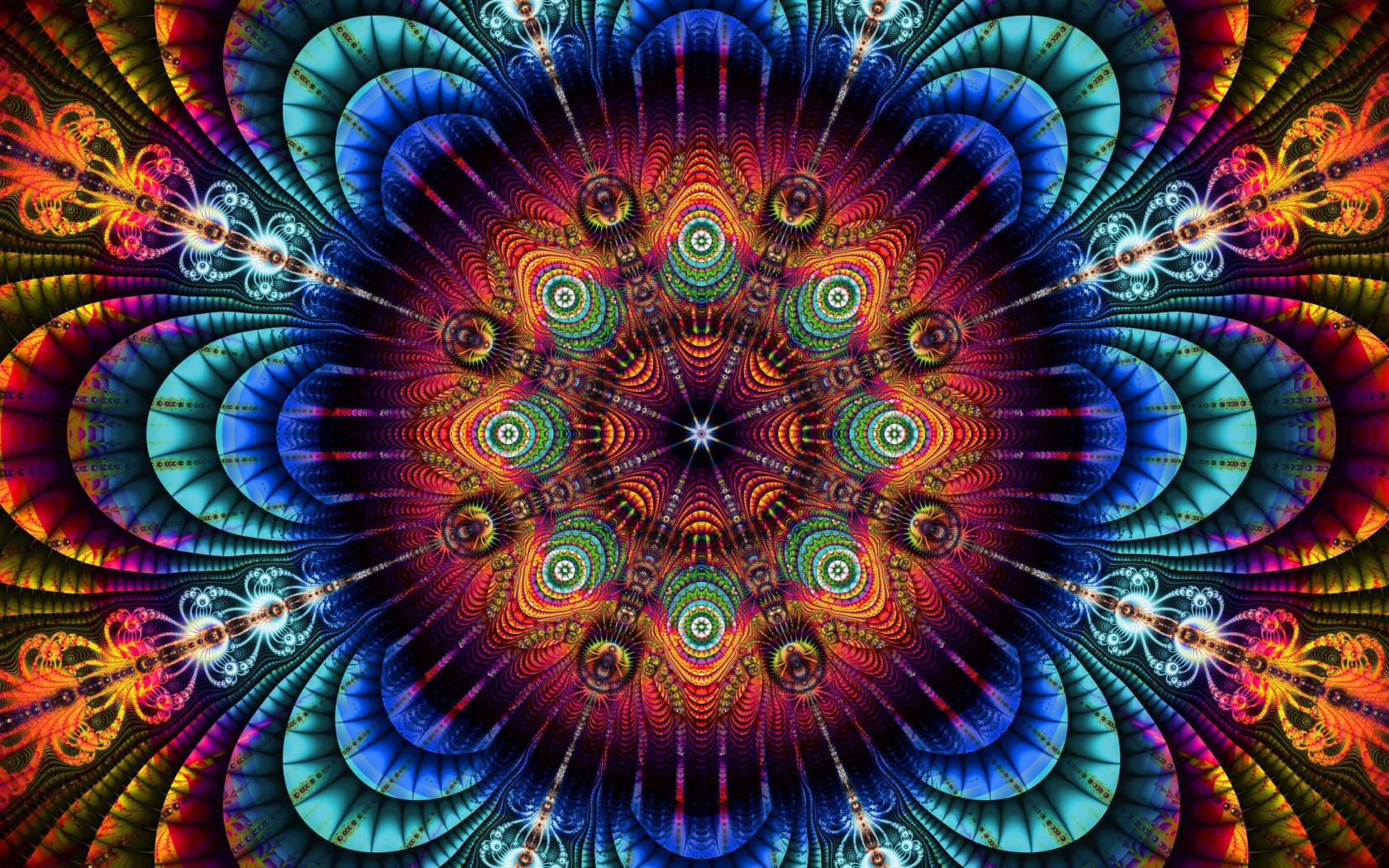 Красивый абстрактный красочный рисунок 