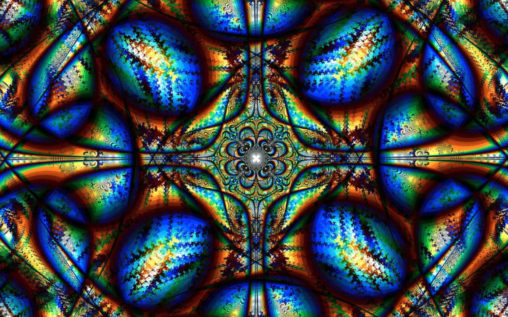 Красивый абстрактный  рисунок с калейдоскопа 