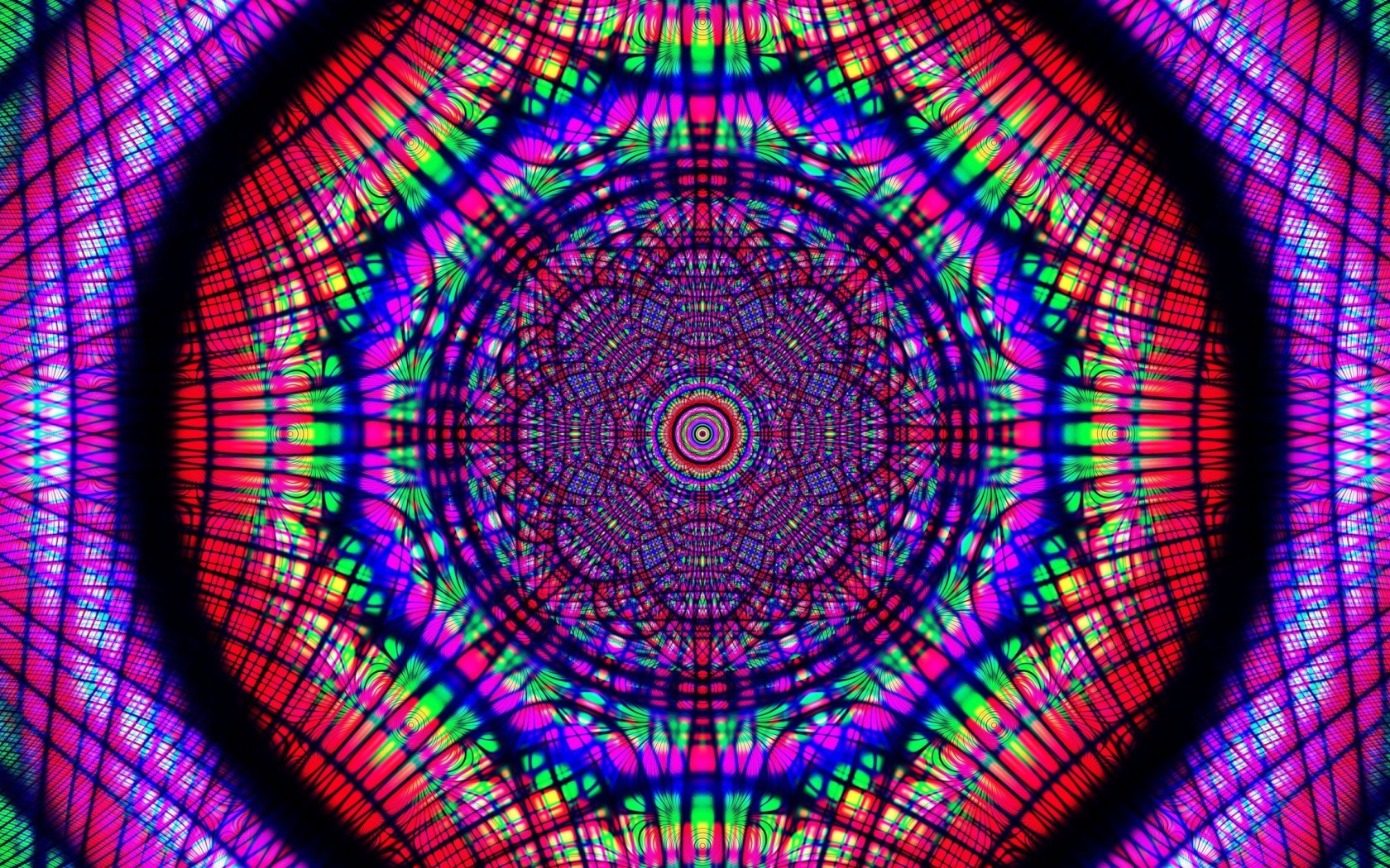 Разноцветный узор калейдоскопа 