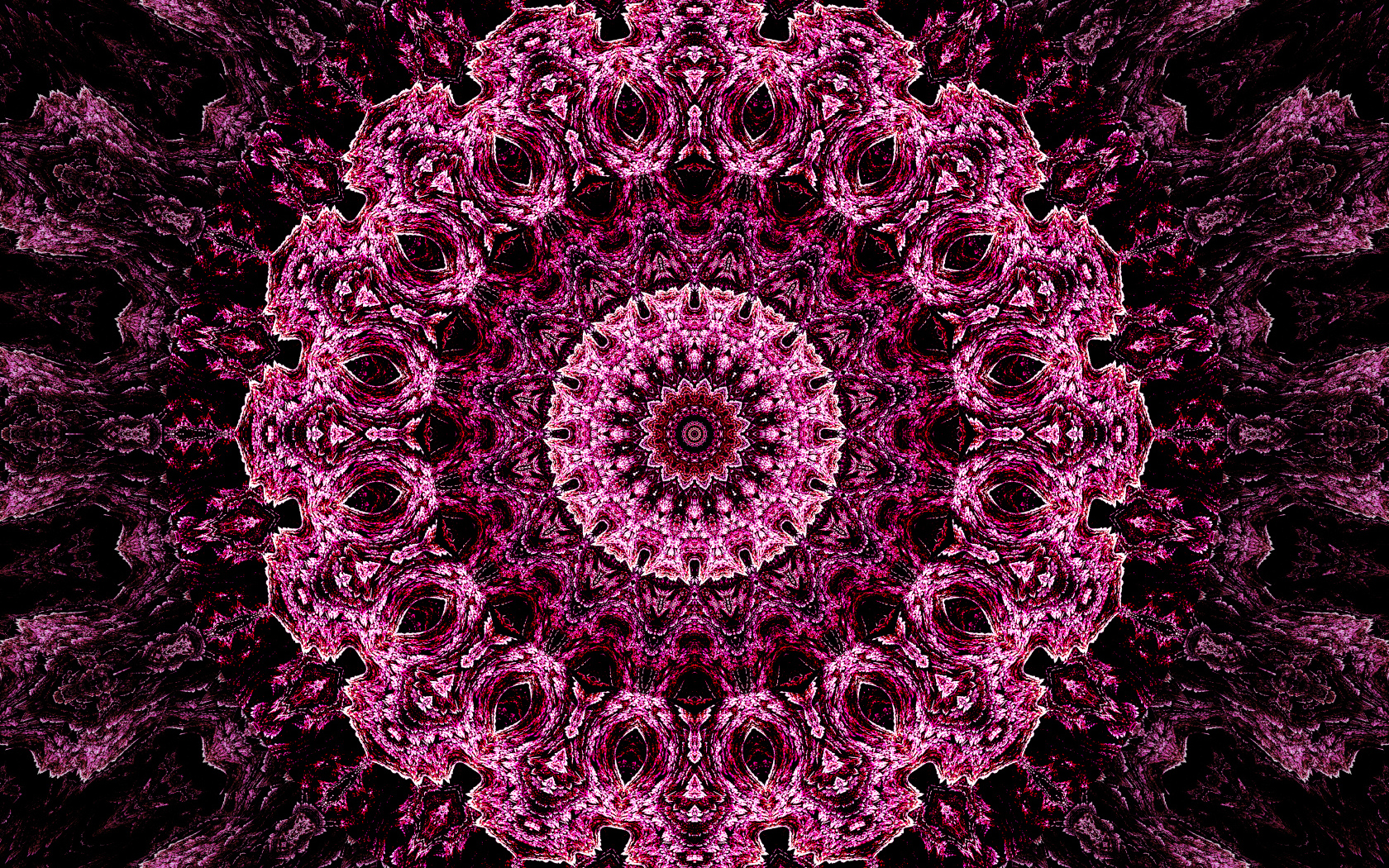 Необычный абстрактный розовый рисунок