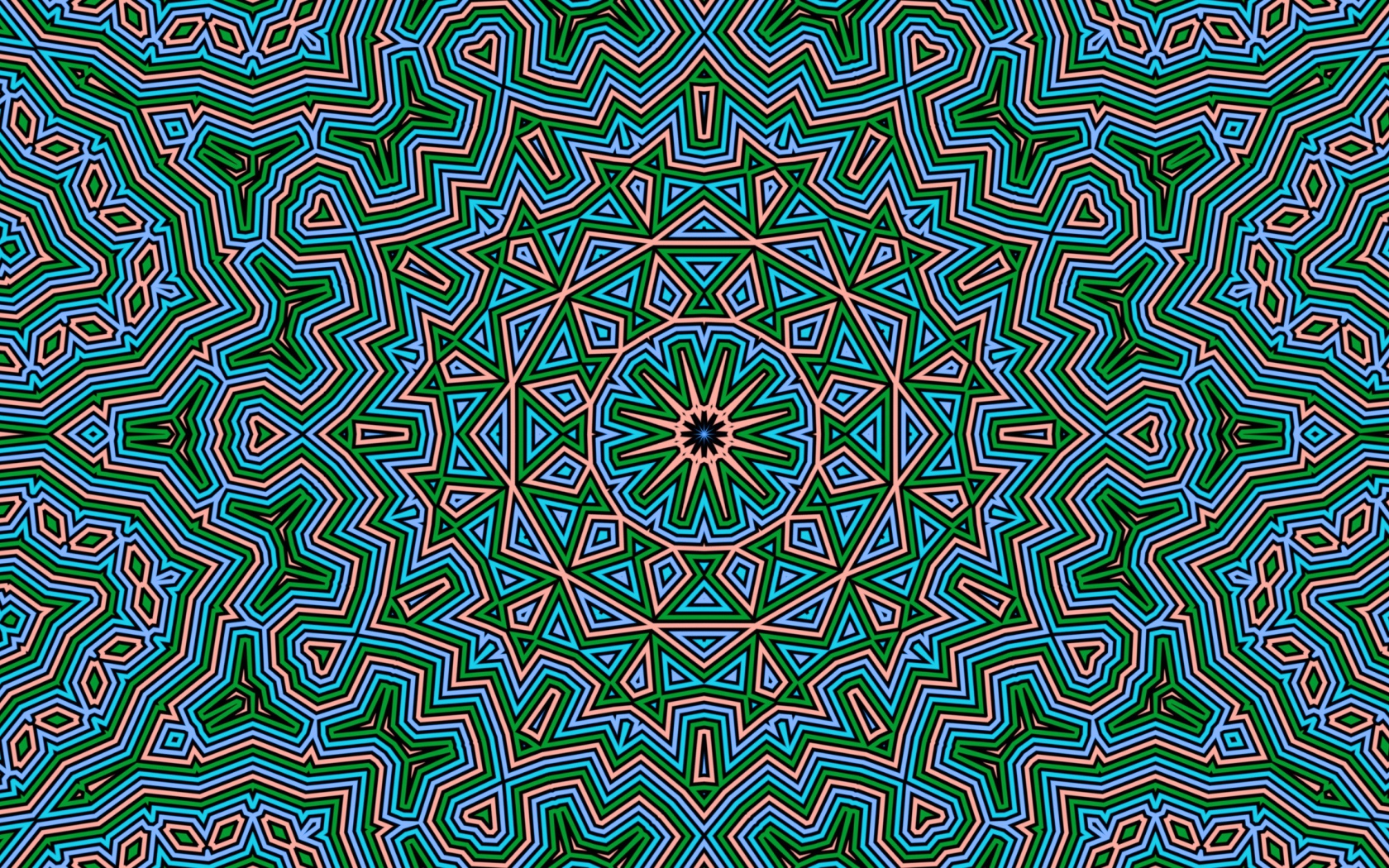 Необычный фрактальный узор 