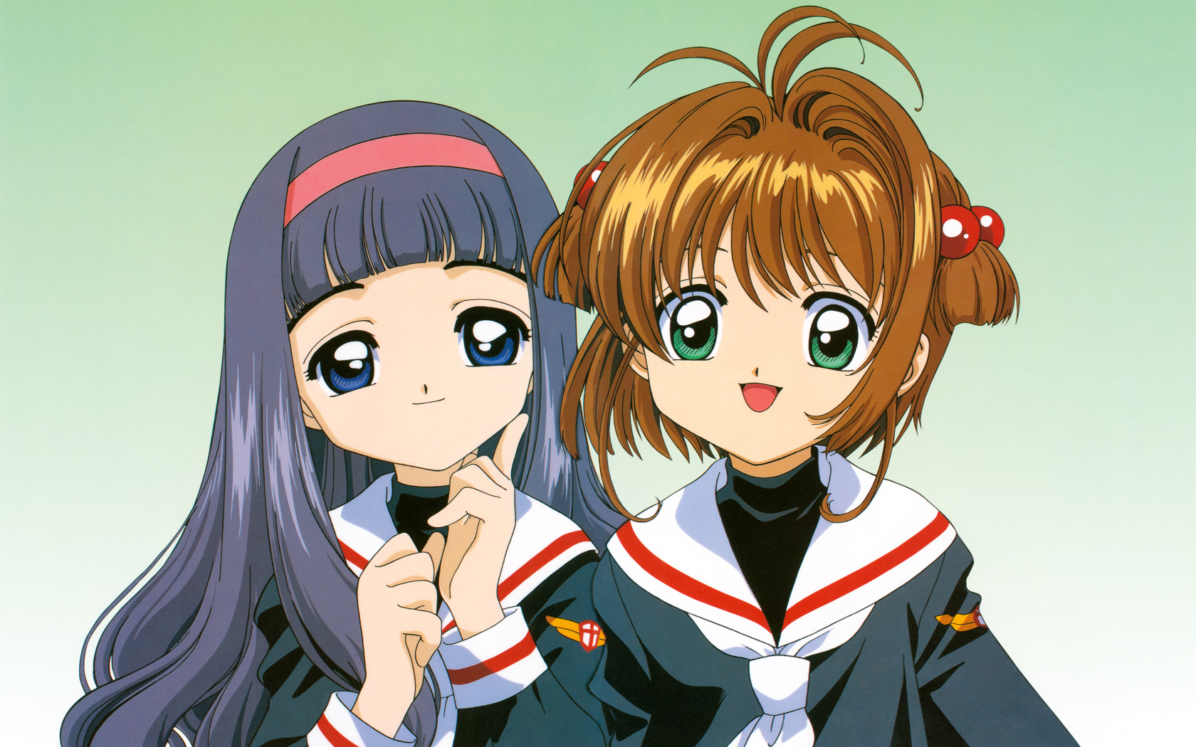 Две девушки из аниме Сакура - Собирательница Карт