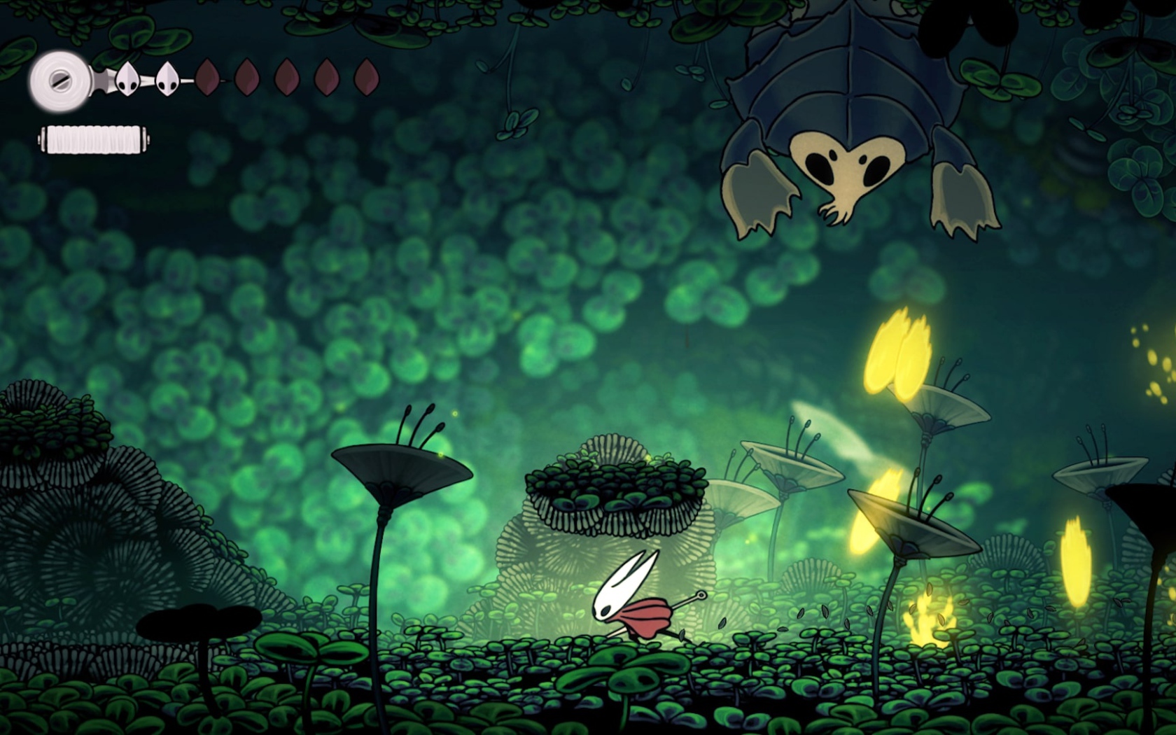 Скриншот компьютерной игры Hollow Knight: Silksong, 2021