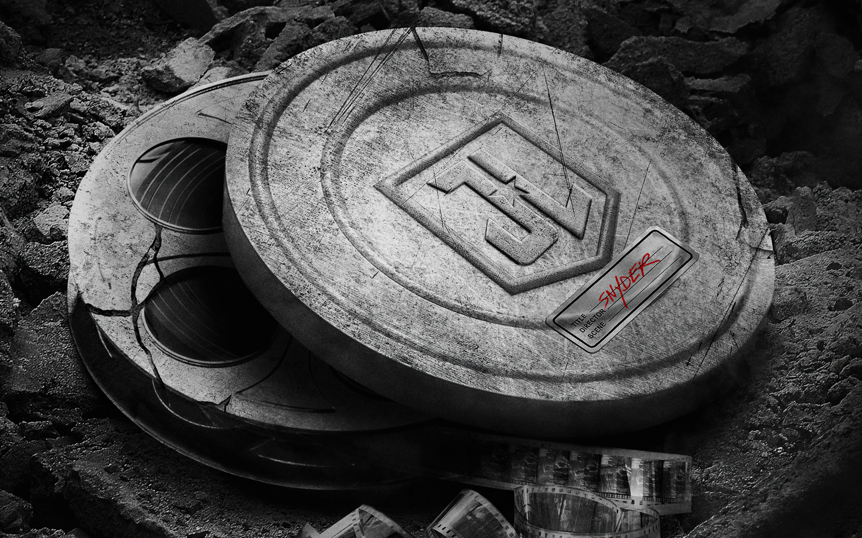 Старая бобина с фильмом Лига справедливости Зака Снайдера, 2021