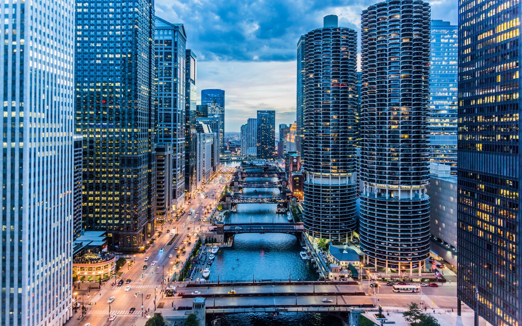 Красивые небоскребы Чикаго, США