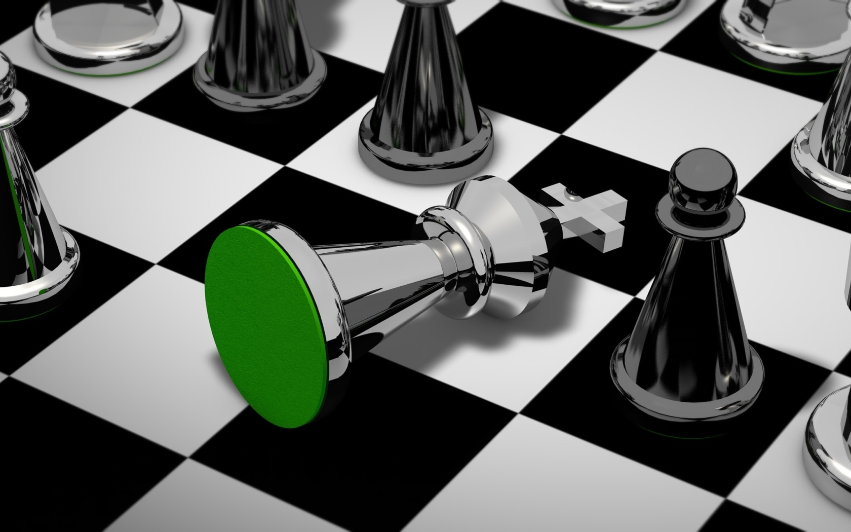 Стальные шахматы 3д на доске