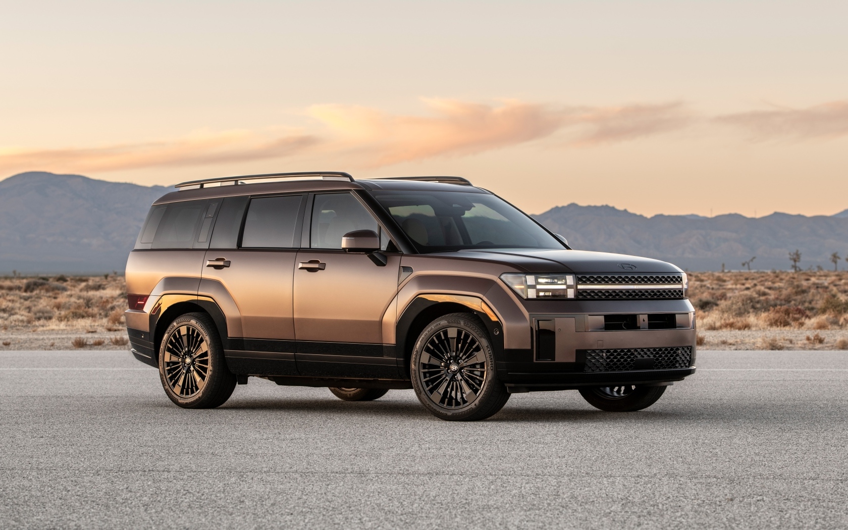 Большой внедорожник Hyundai Santa Fe Calligraphy 2024 года