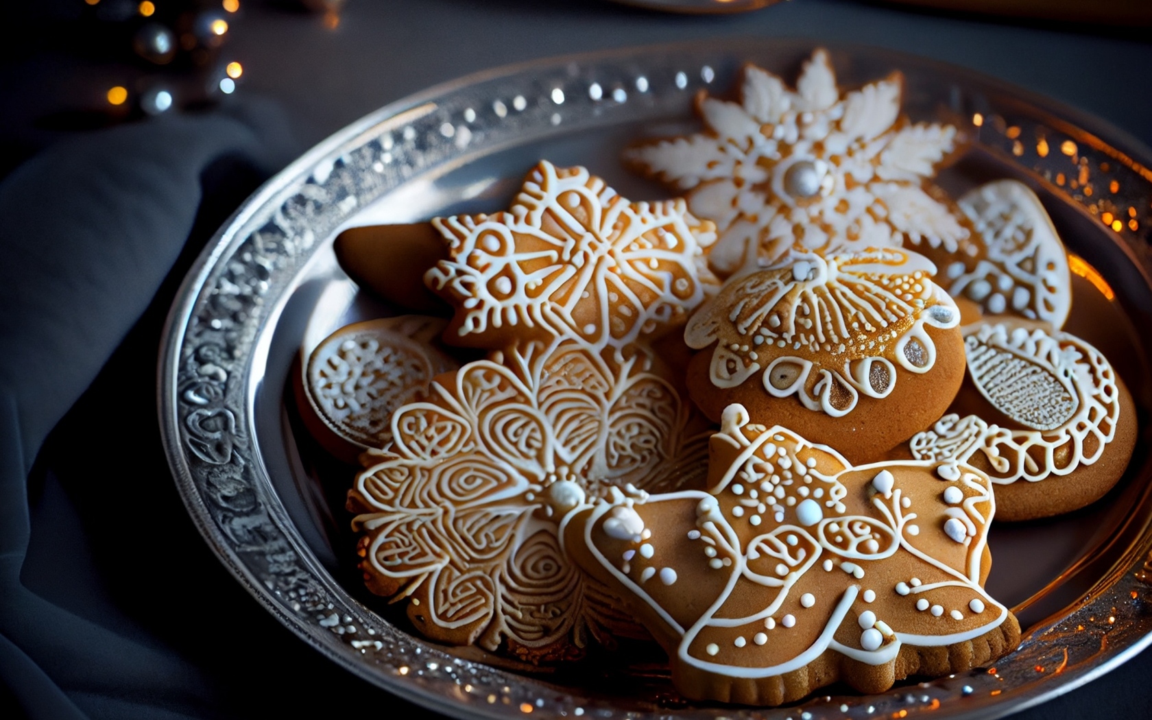 Фигурное печенье в сахарной глазури 